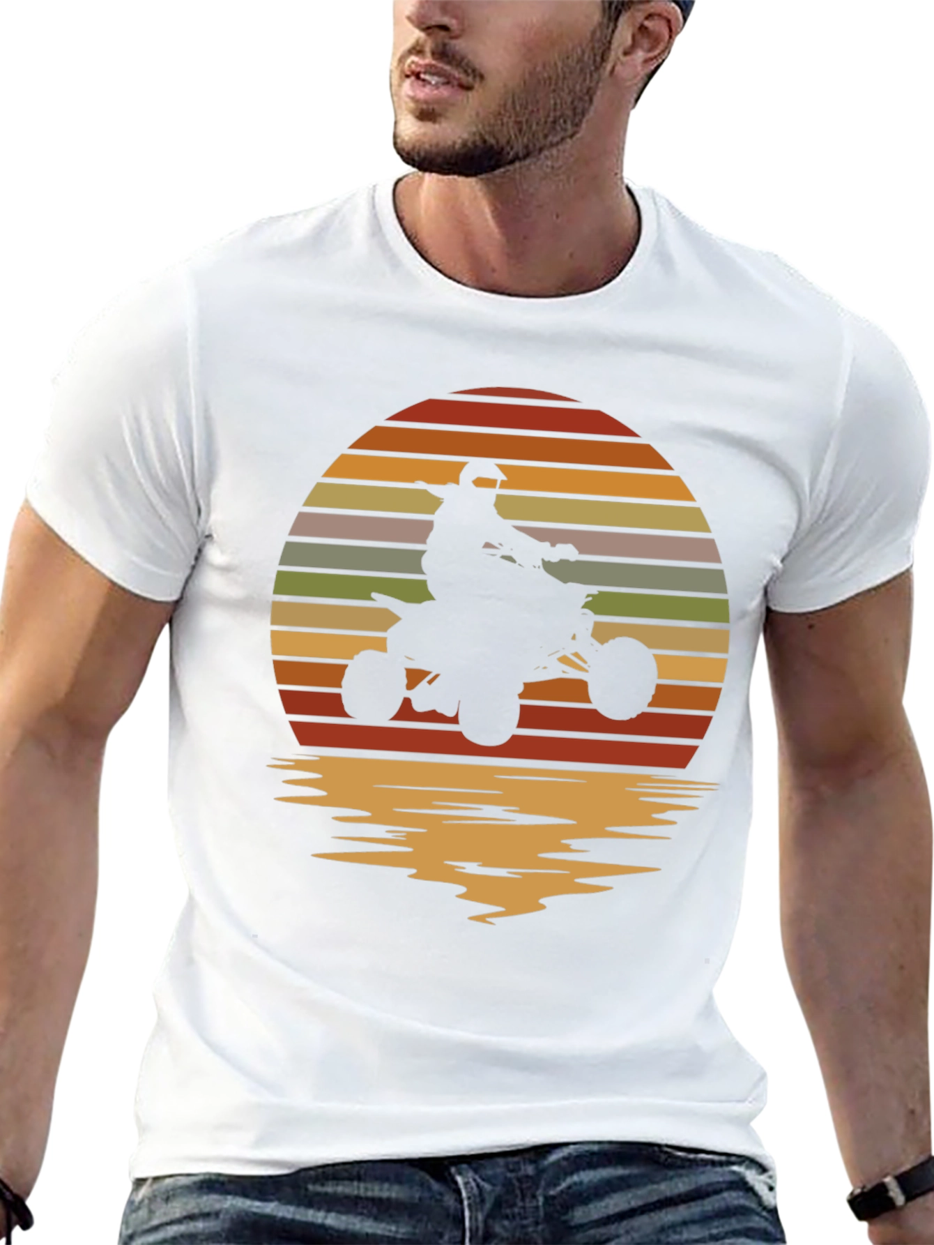 Retro ATV Sunset T-Shirt | Off-Road Adventure Tee | Vintage ATV Graphic Shirt | Gift for Offroad Lovers | Free Shipping $50+