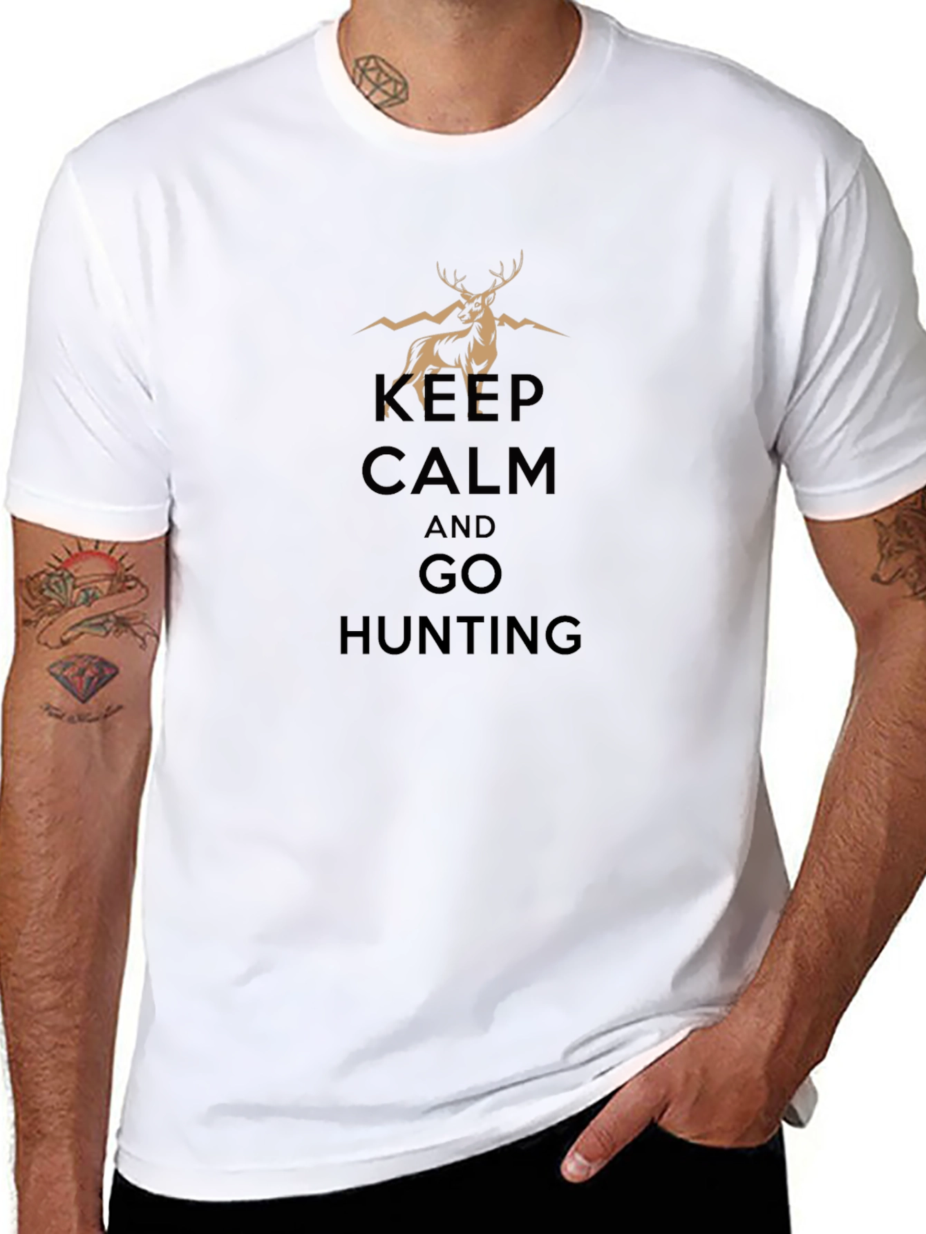 Keep Calm and Go Hunting Graphic Tee