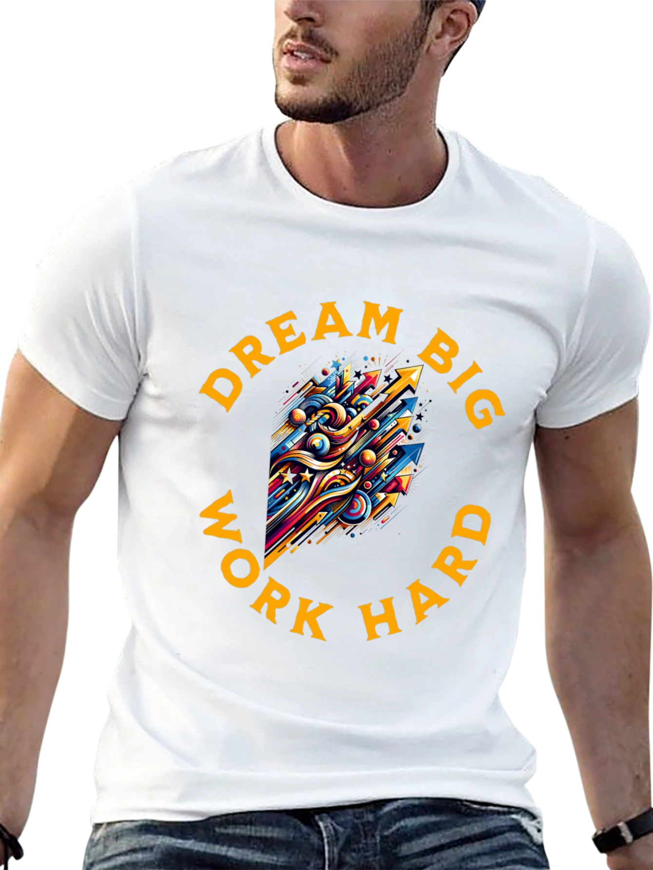 Dream Big Work Hard Graphic Tee