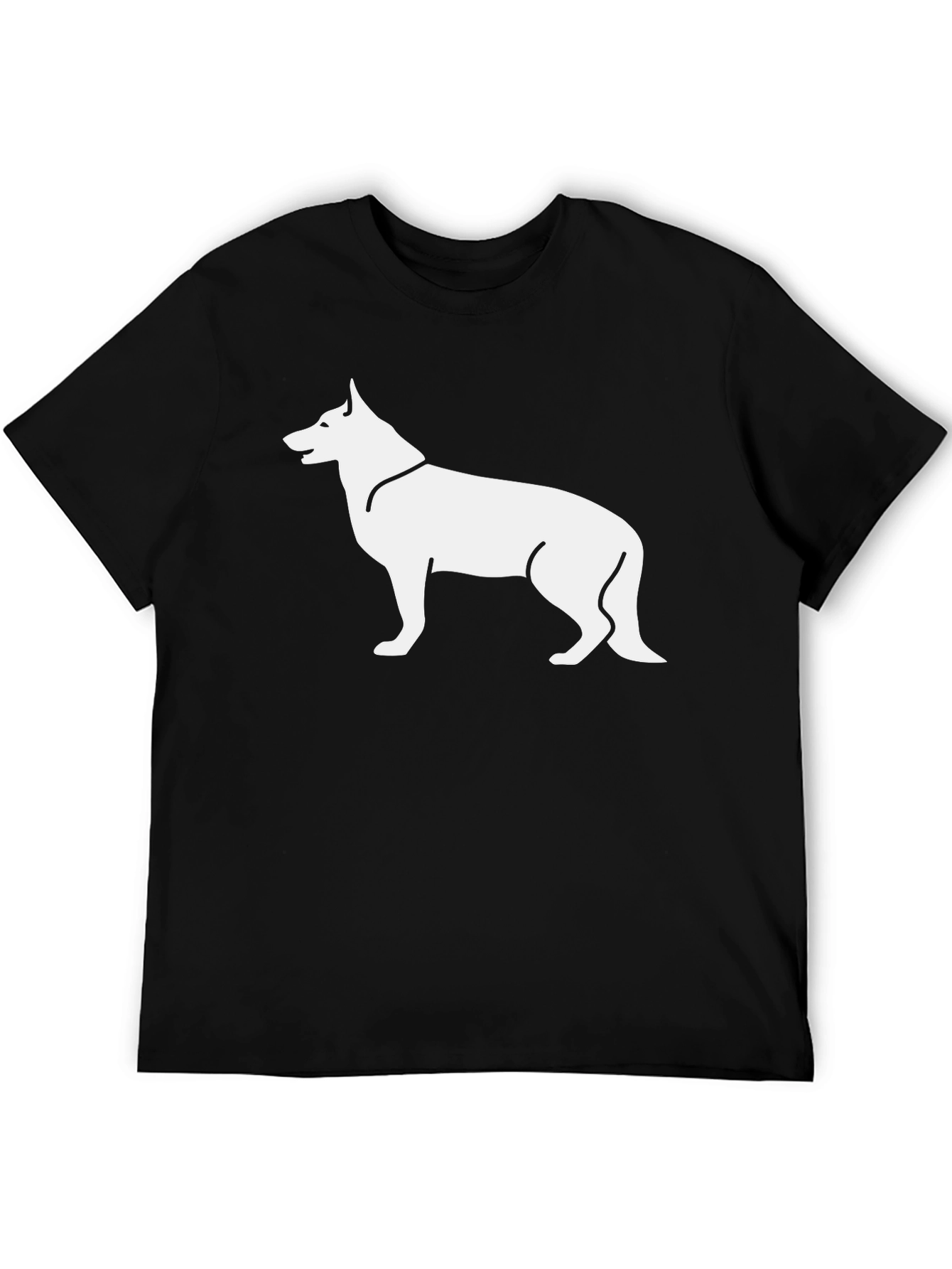 Dog Silhouette Classic T-Shirt – Minimalist Dog Lover Tee