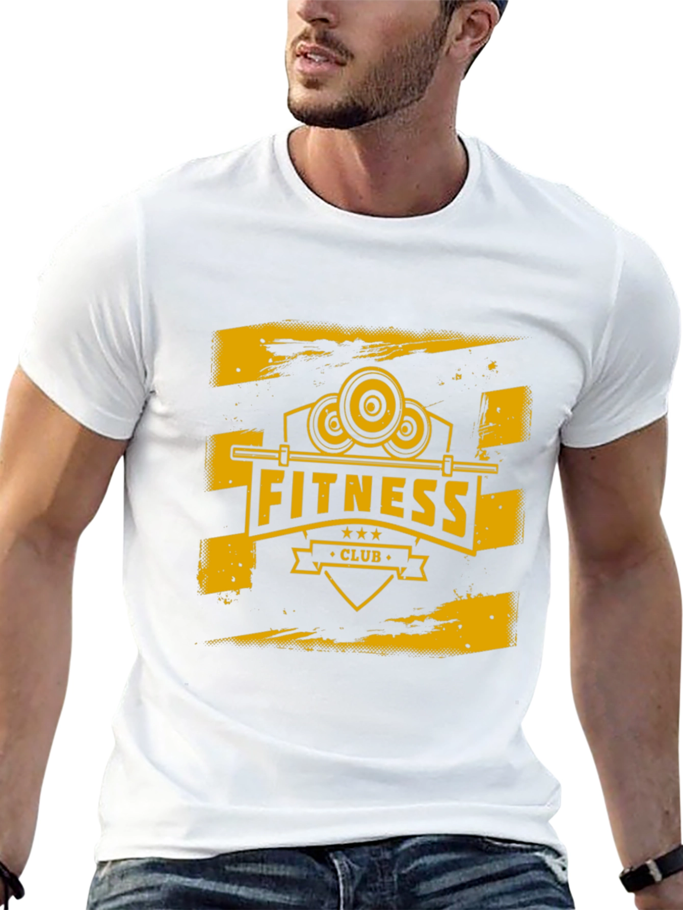 Fitness Club Graphic Tee - Black