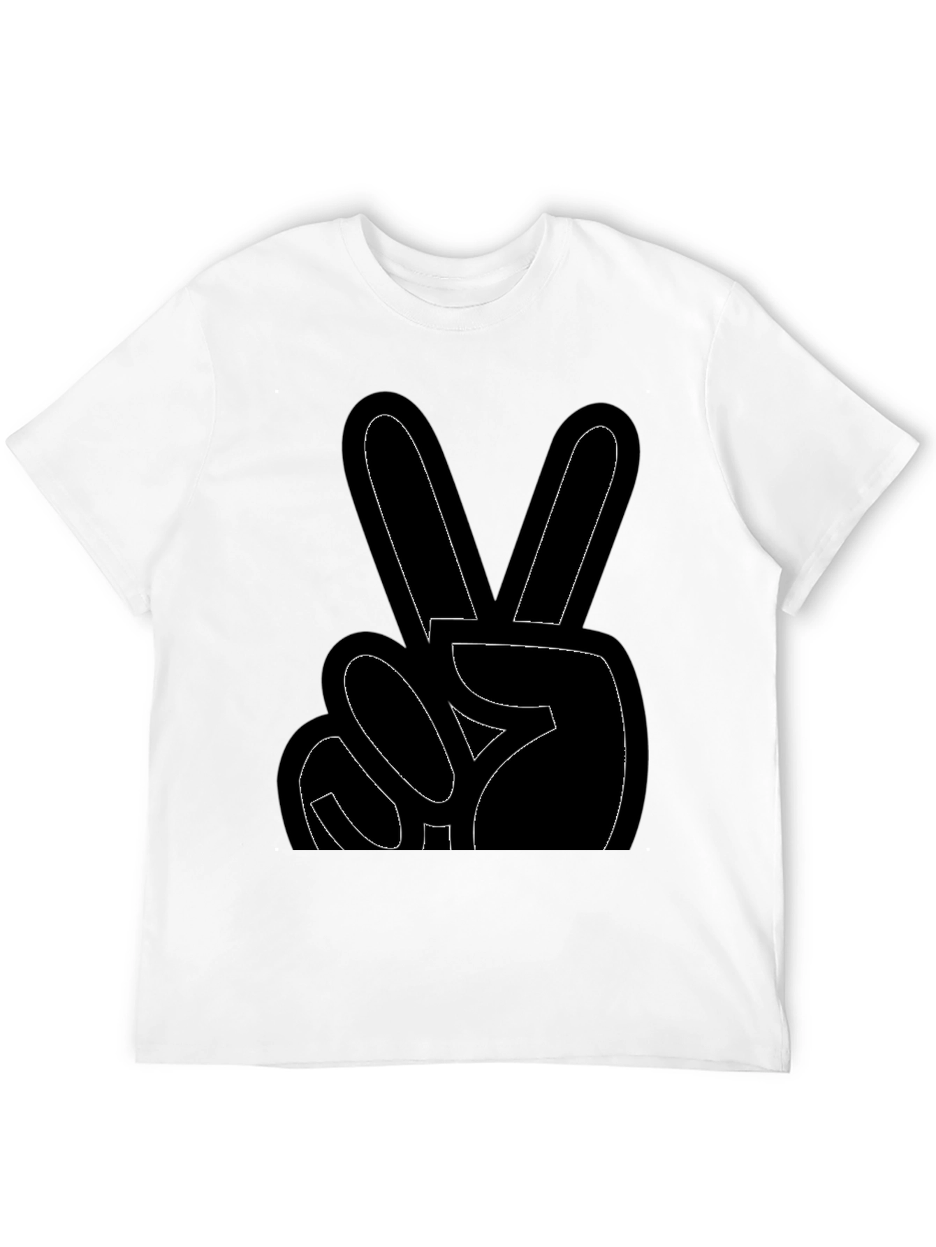 Peace Sign Black T-Shirt