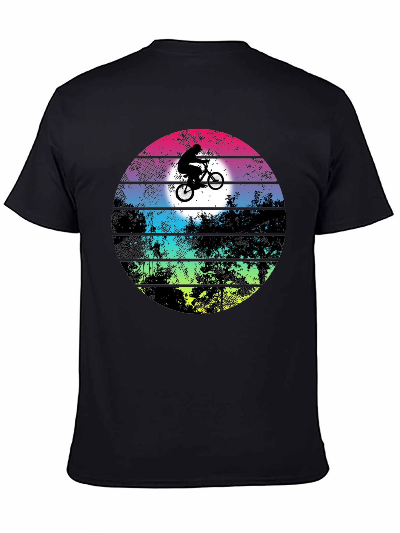 Retro Sunset BMX T-Shirt - Cool Biker Tee