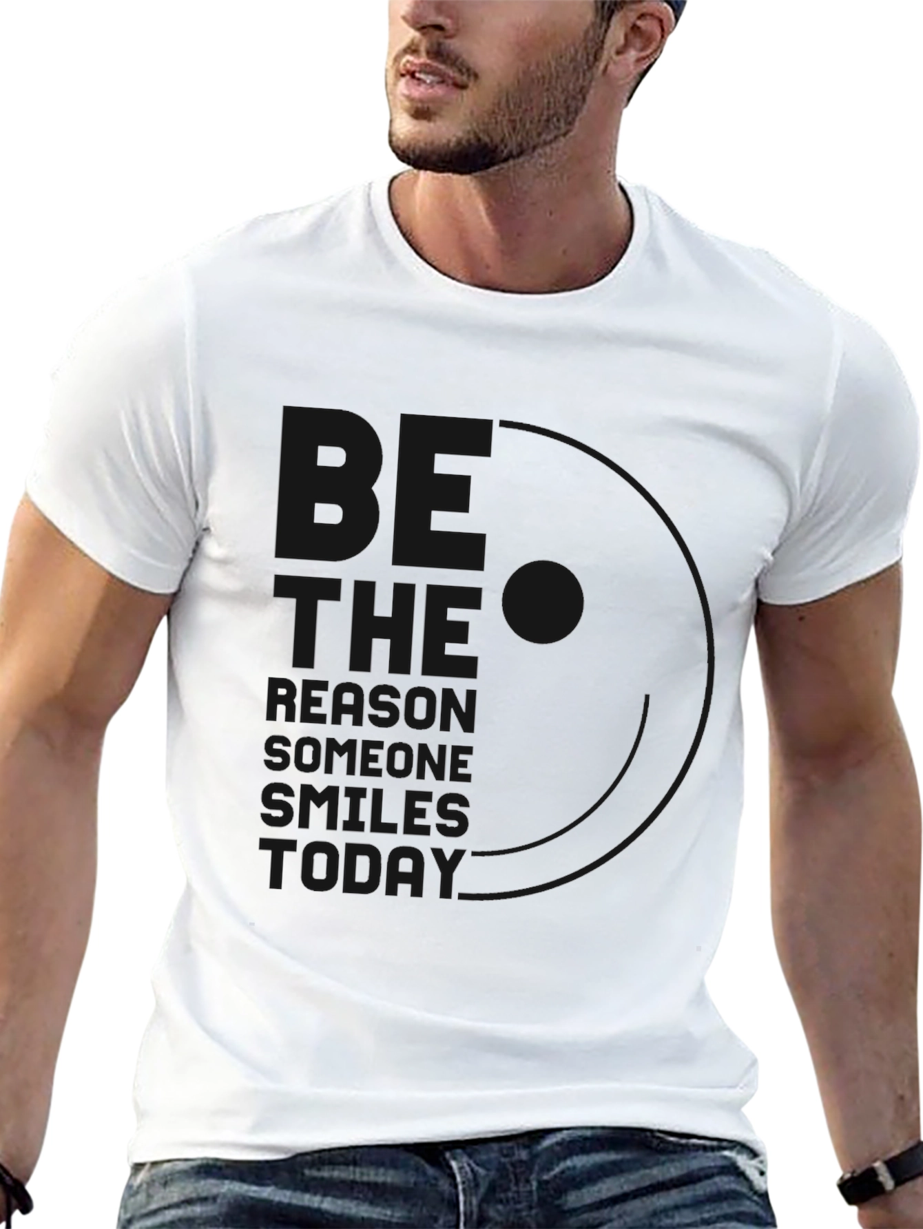 Black T-Shirt - The Reason Someone Smiles Today
