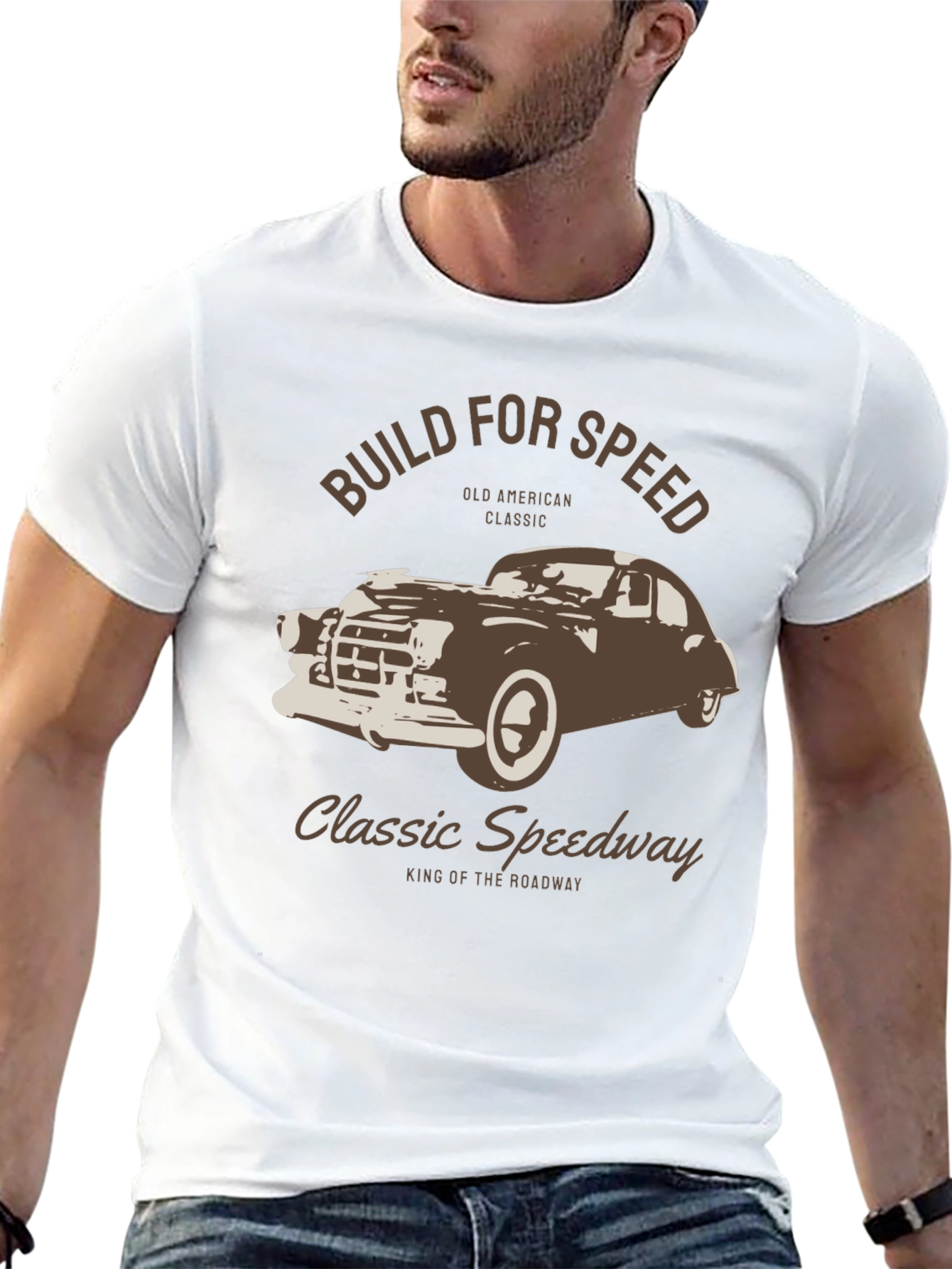 Classic Speedway Car Graphic T-Shirt