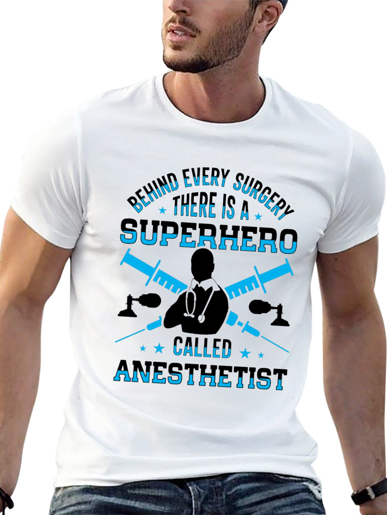 Anesthetist Superhero T-Shirt - Medical Hero Tee