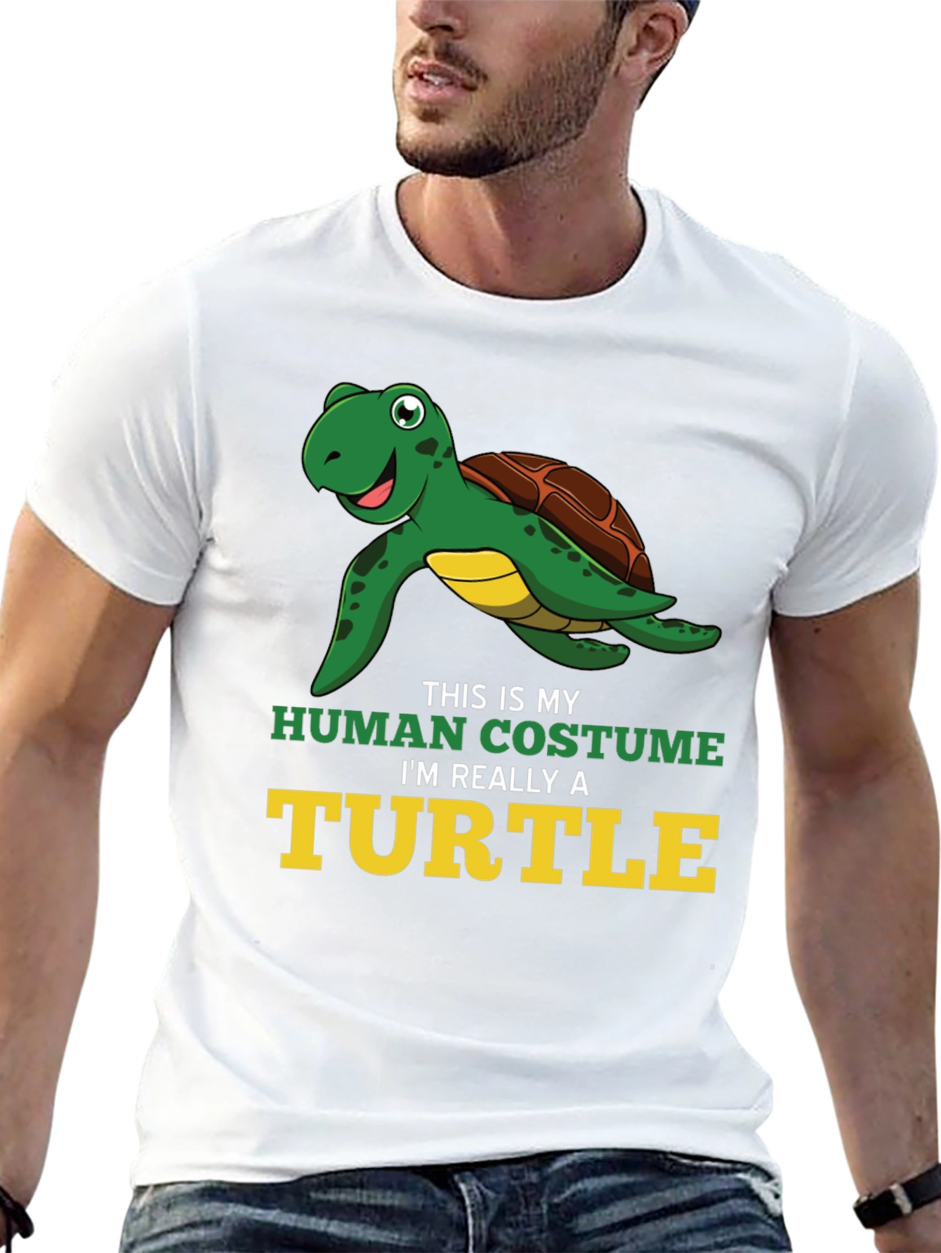 Funny Turtle T-Shirt - Human Costume