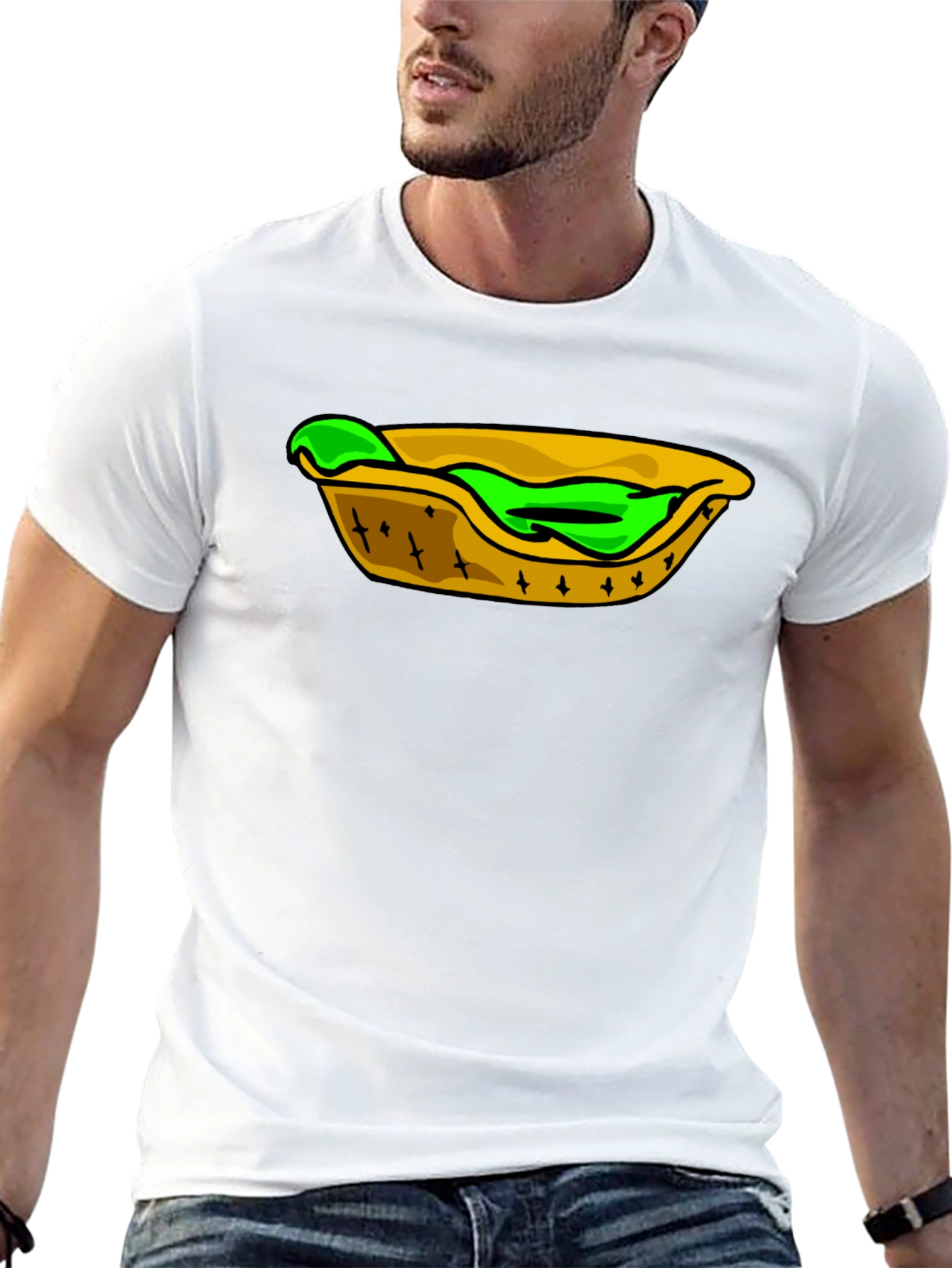 Taco T-Shirt: Unique Green Filling Design