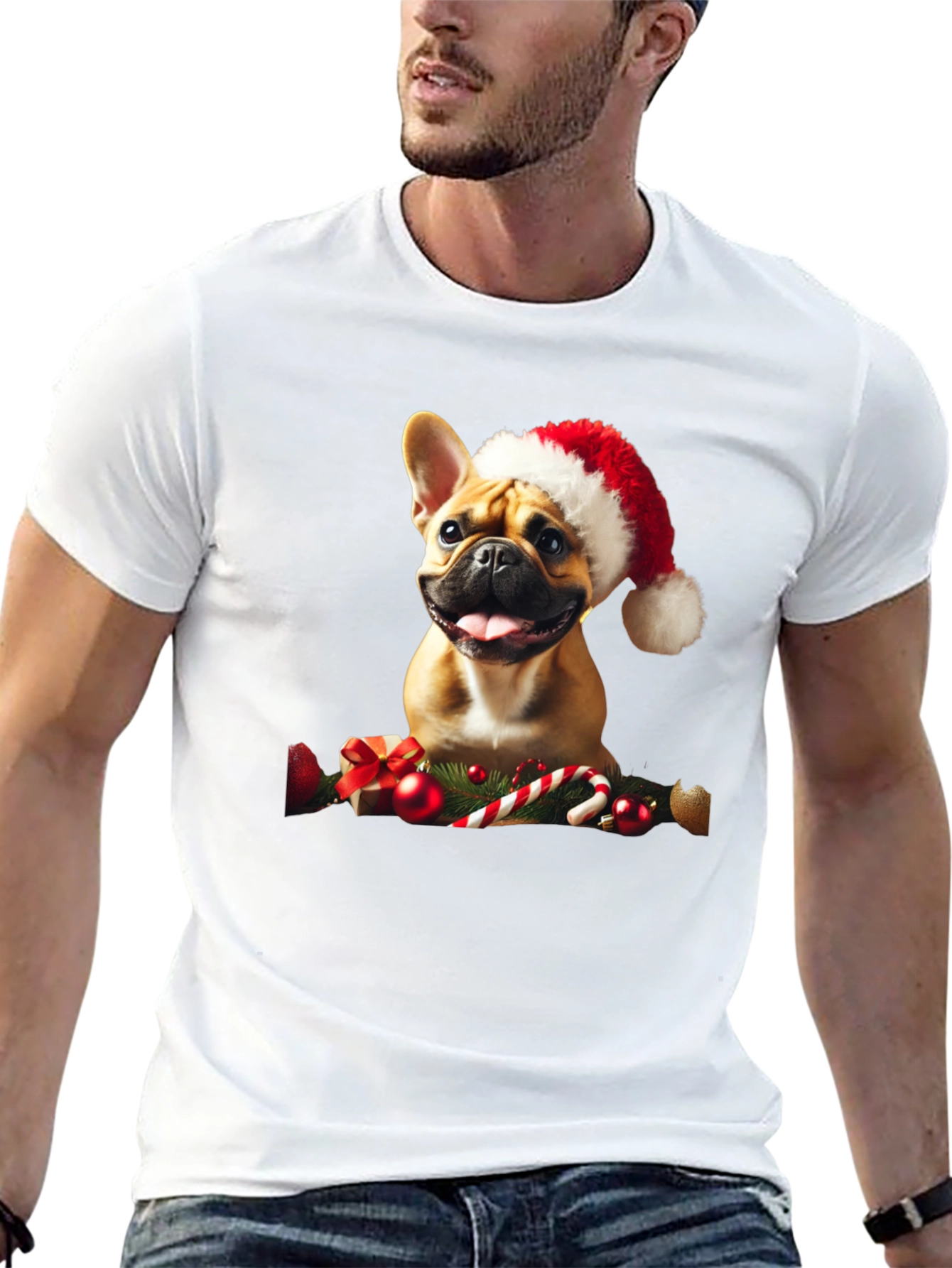 French Bulldog Christmas T-Shirt – Festive Dog Lover Tee