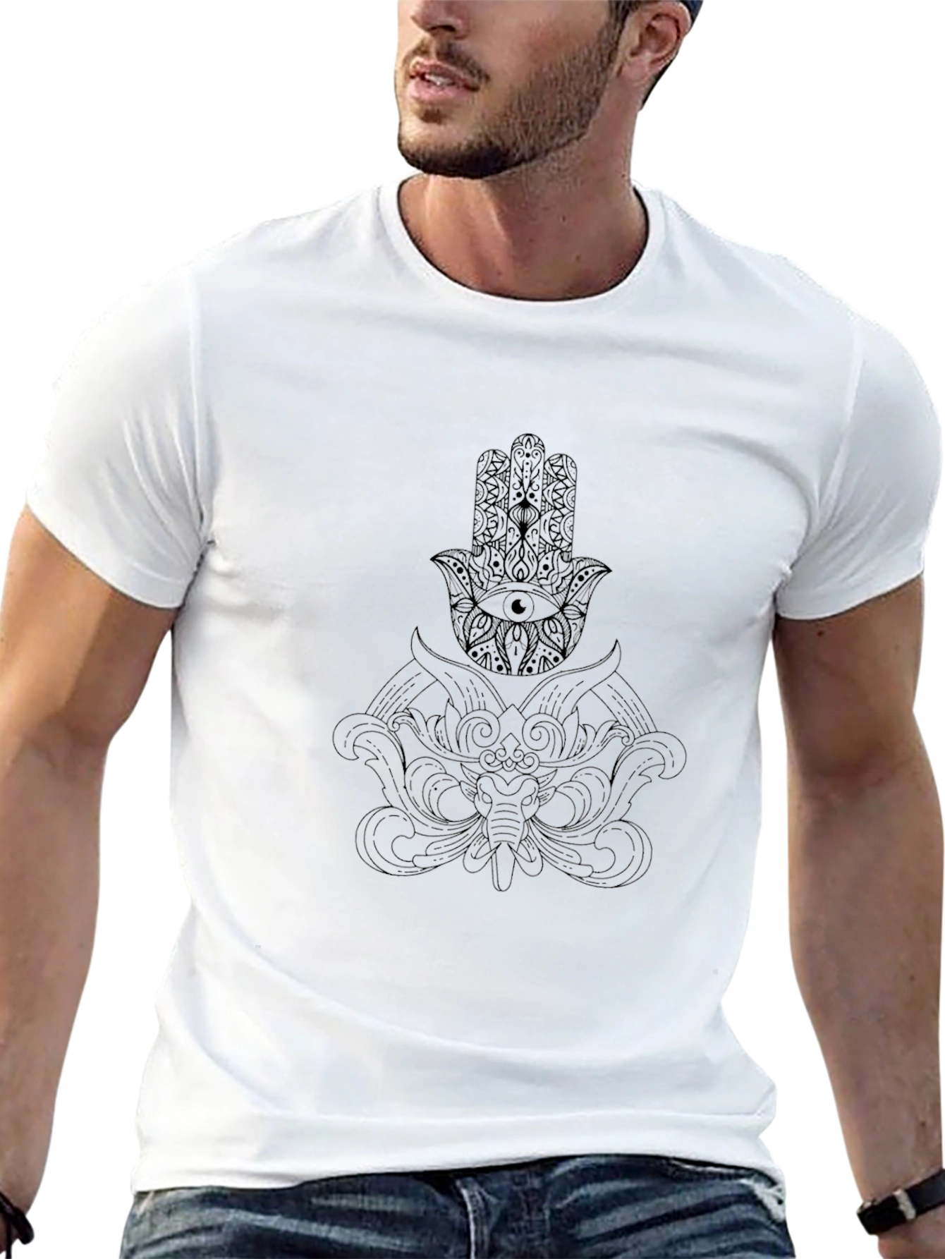 Mystic Print Black T-Shirt