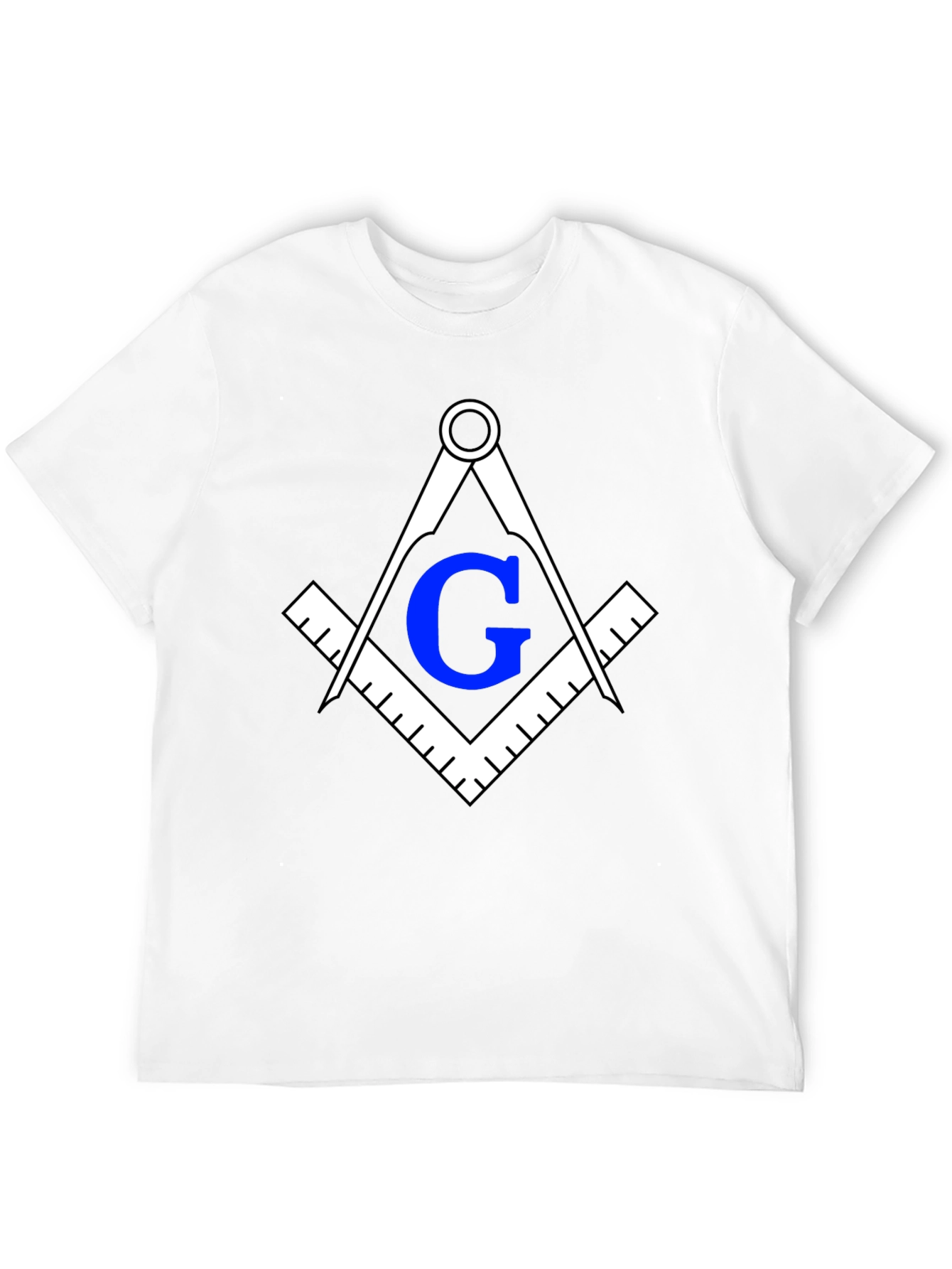 Masonic Square & Compasses T-Shirt - Black