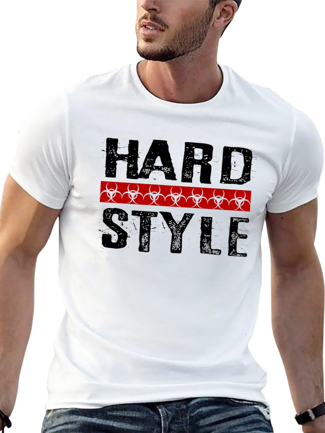 Hard Style Biohazard Graphic Tee - Bold Design