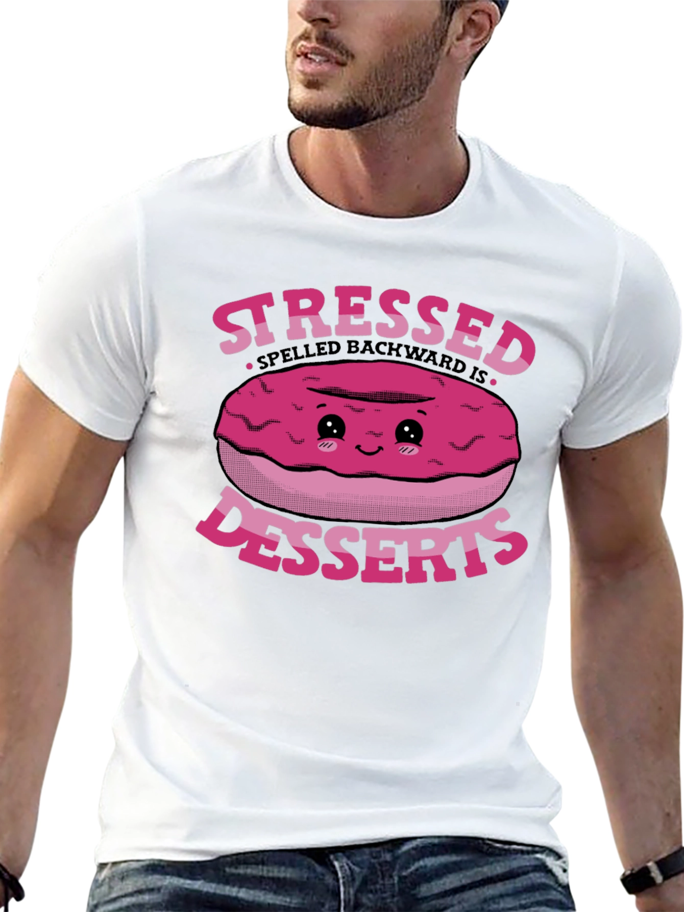 Stressed Spelled Backwards Desserts T-Shirt