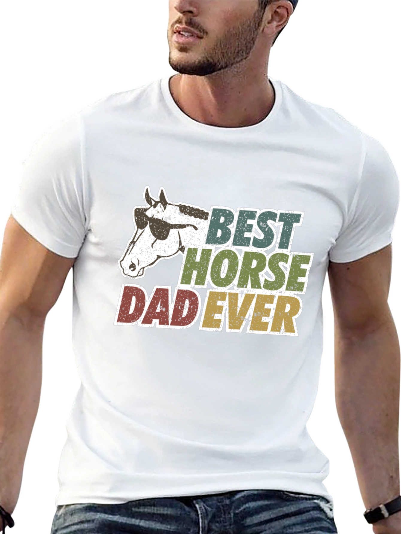 Best Horse Dad Ever Graphic Tee