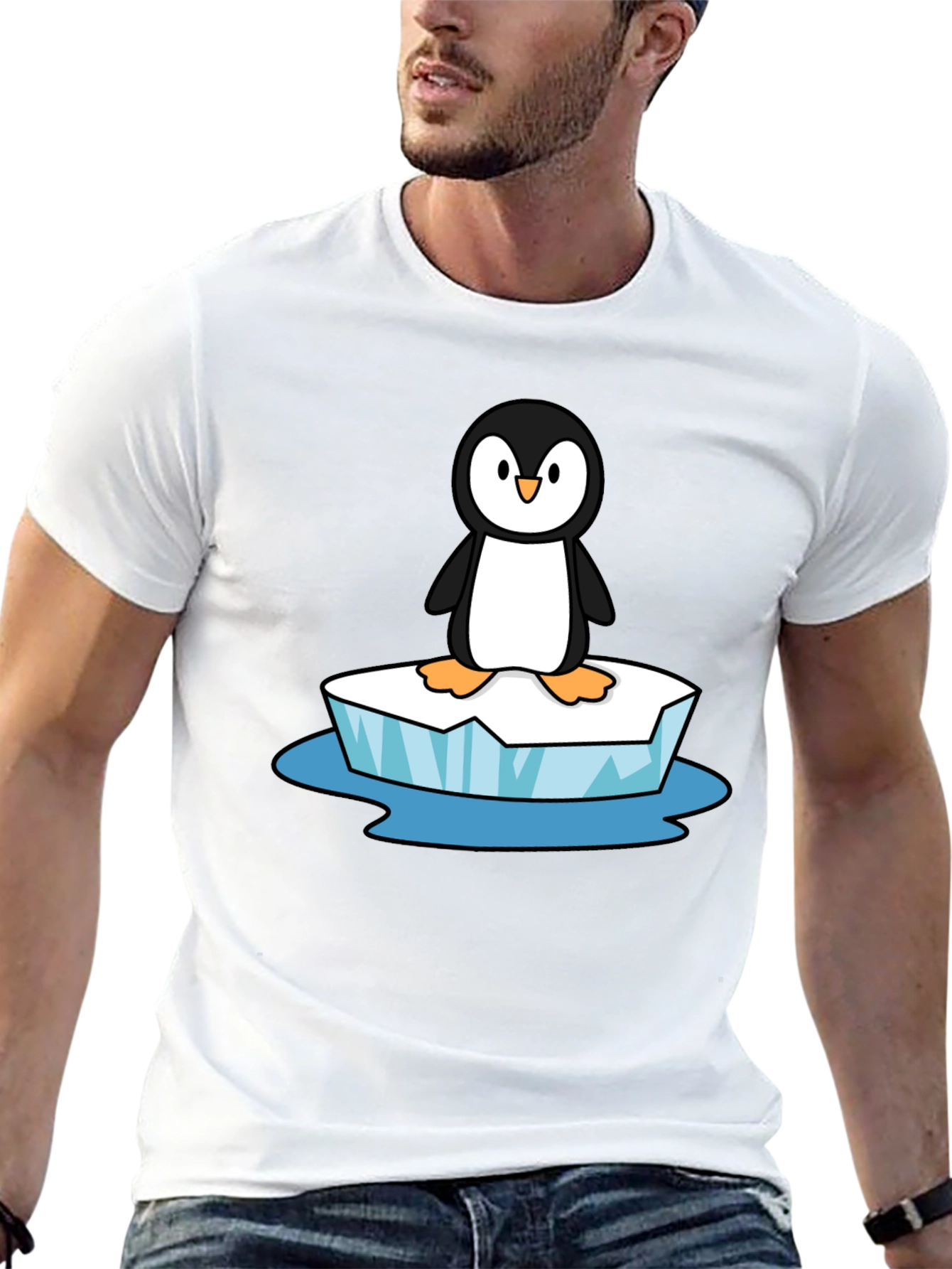 Penguin on Ice T-Shirt - Black