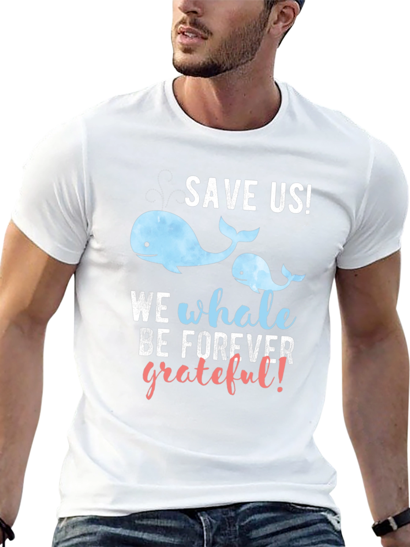 Save The Whales Graphic T-Shirt