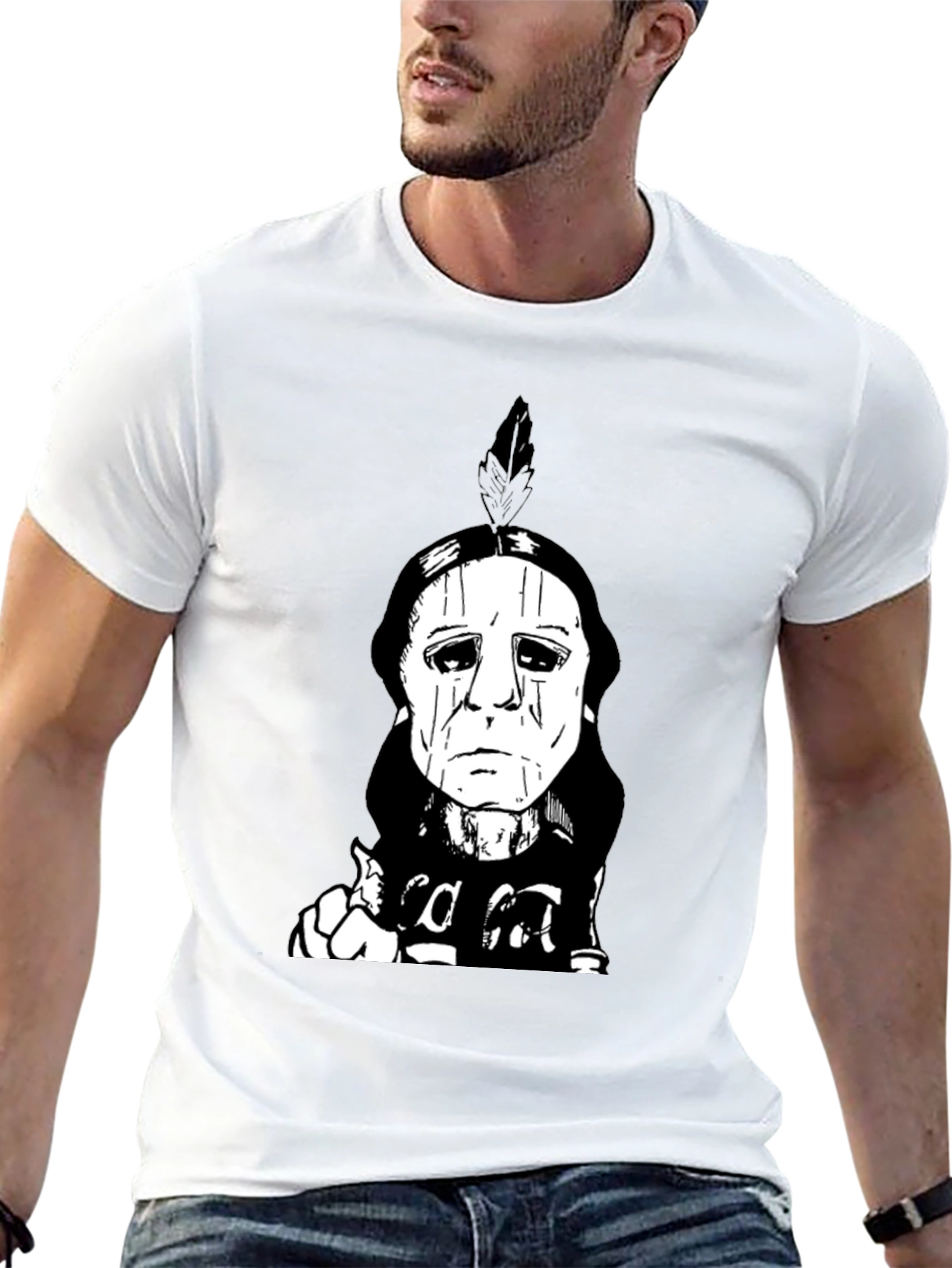 Michael Myers T-Shirt - Native American Design Black Tee