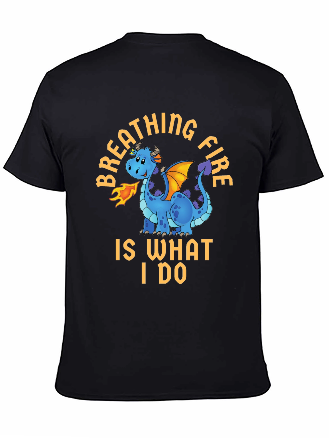 Breathing Fire Dragon Graphic T-Shirt
