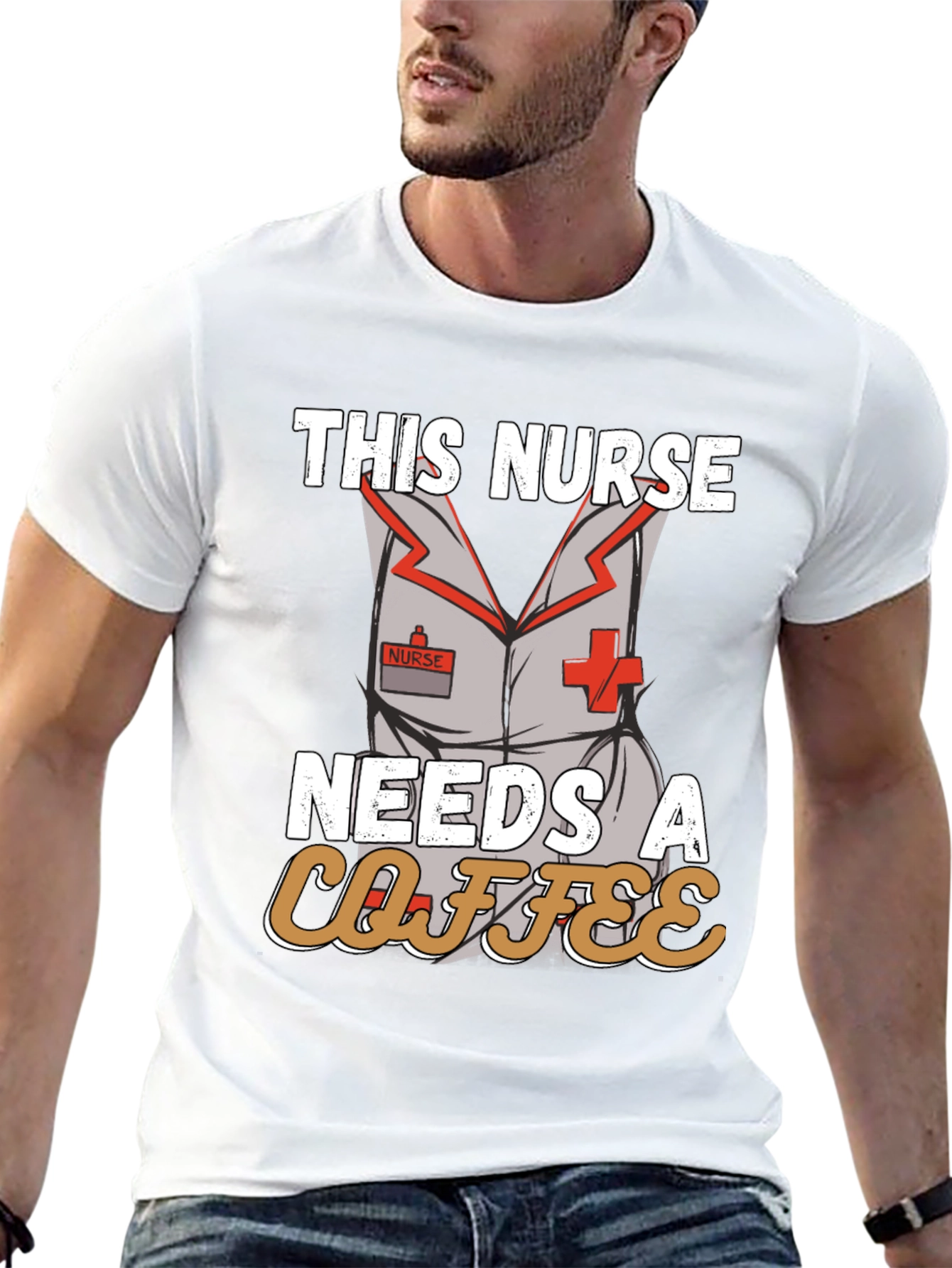 Nurse Needs Coffee T-Shirt - Funny Nursing Apparel