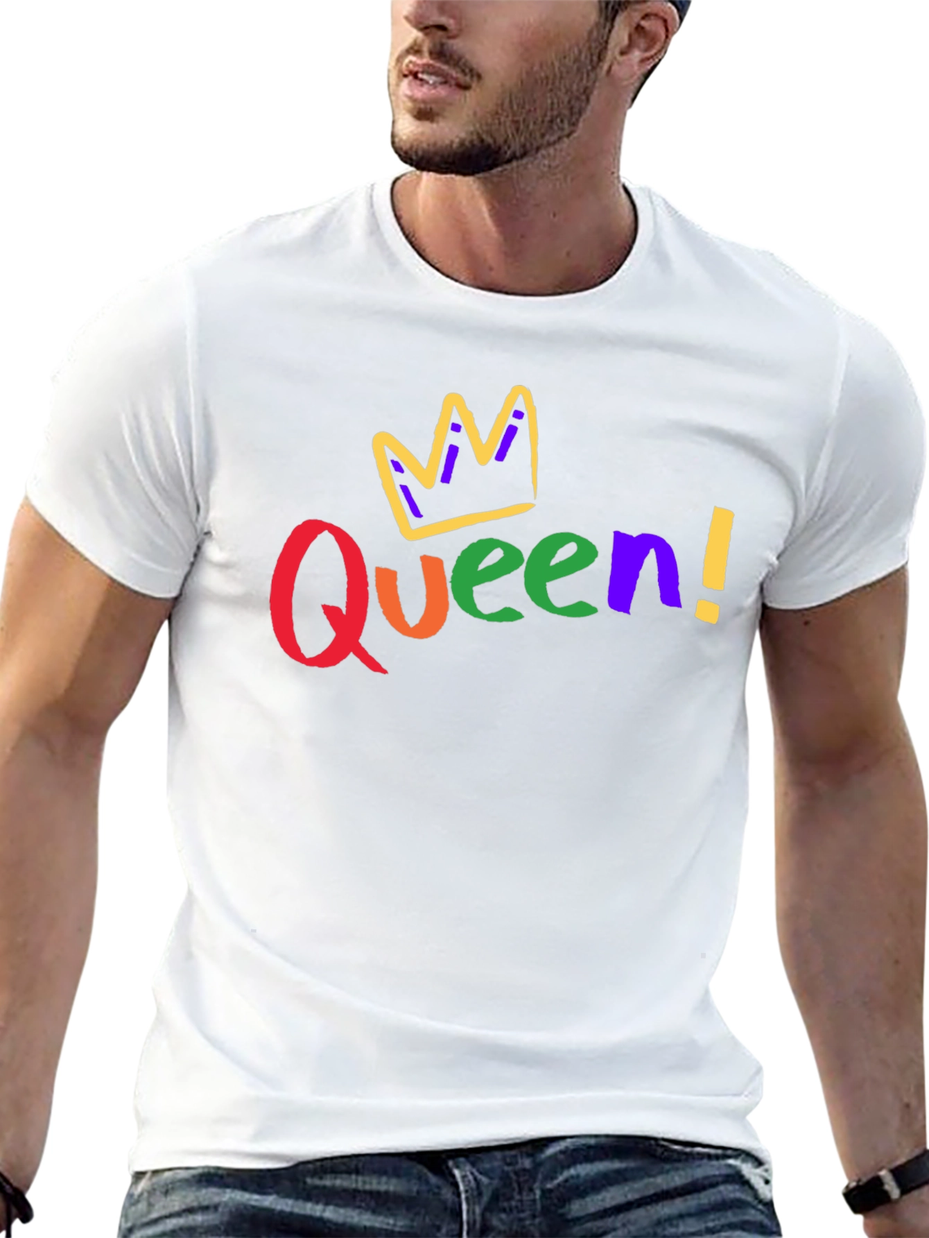 Queen! Colorful Graphic T-Shirt