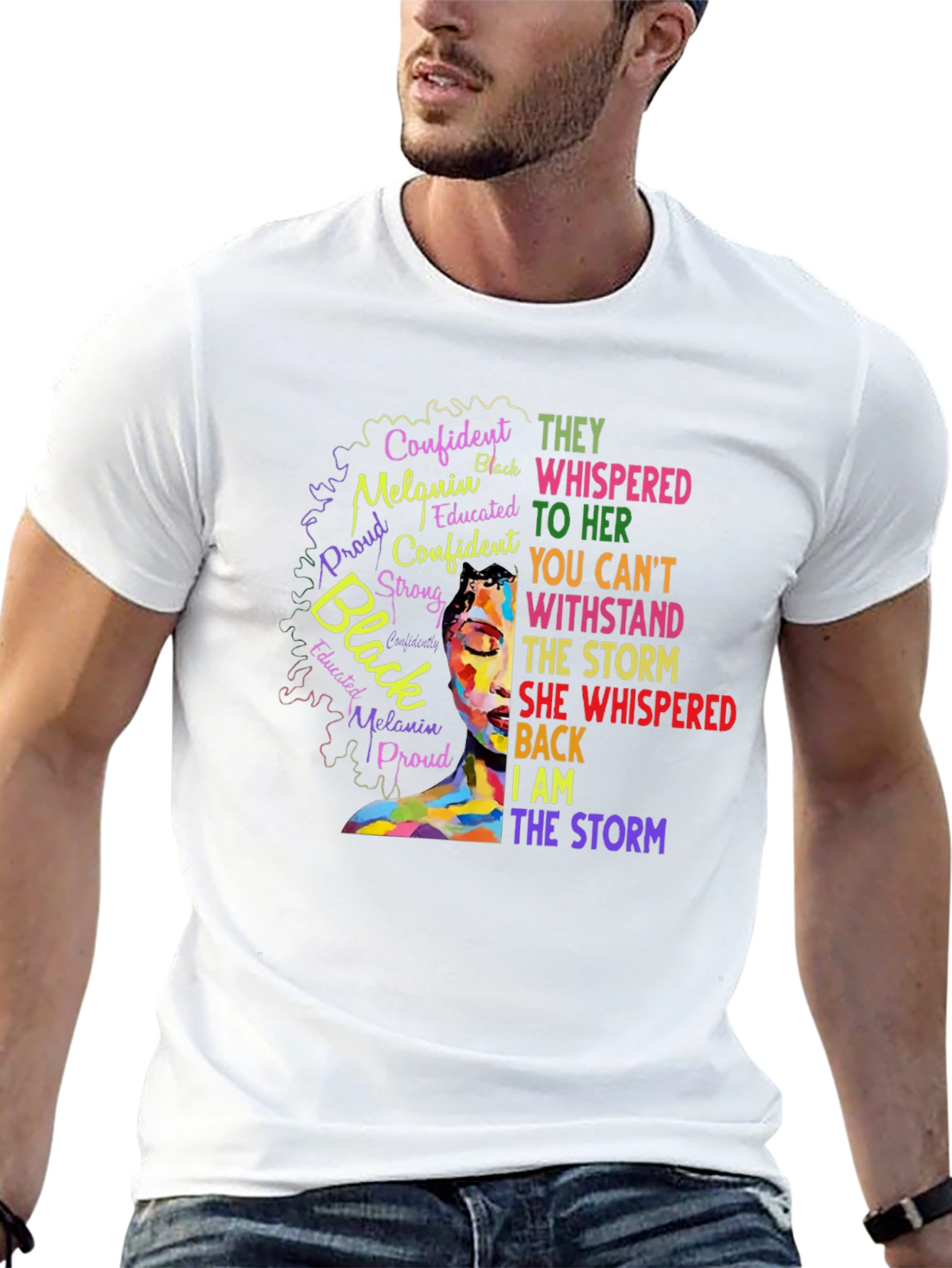 Empowered Black Woman T-Shirt: I Am The Storm