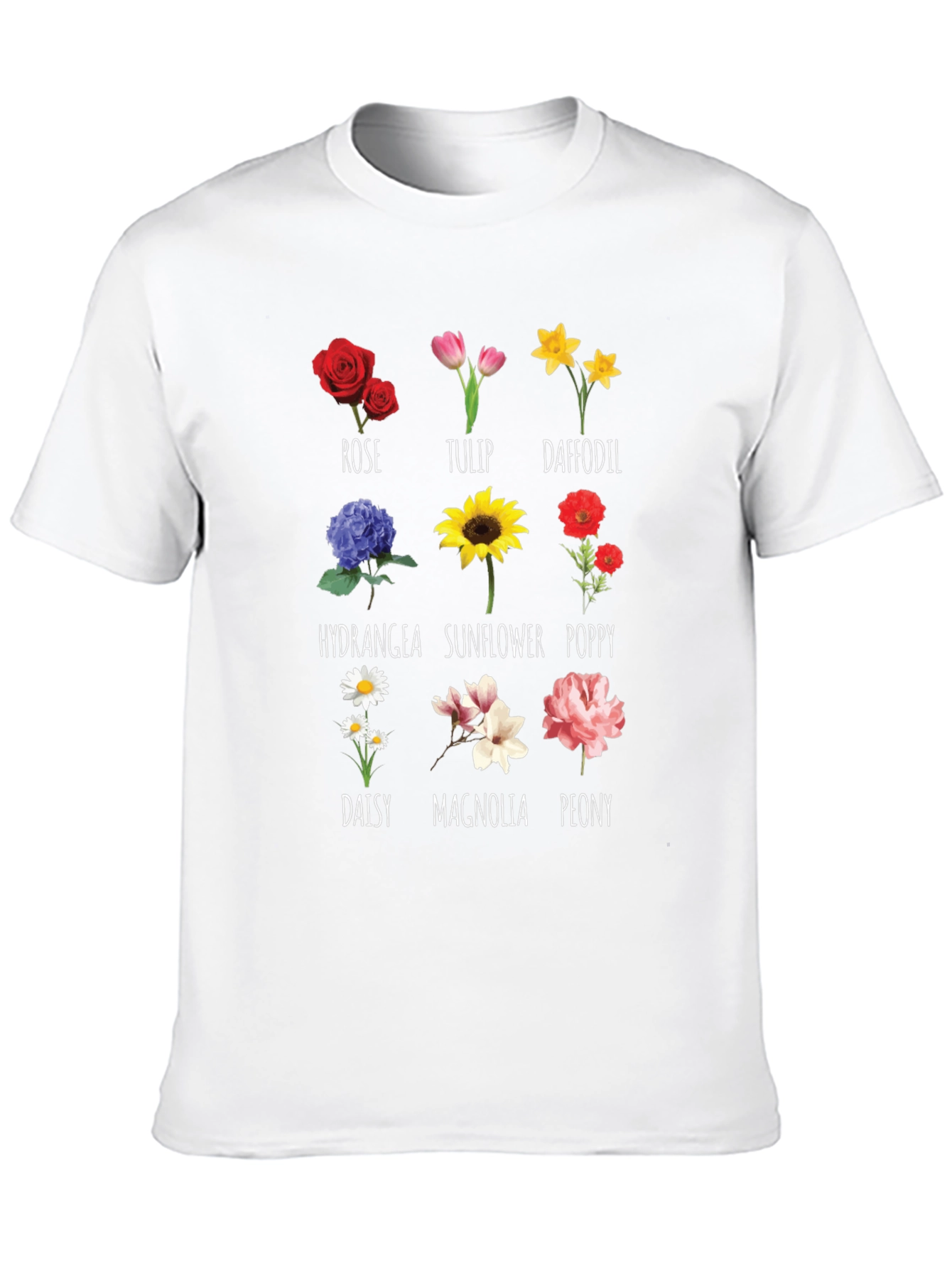 Botanical Flower T-Shirt Floral Graphic Tee