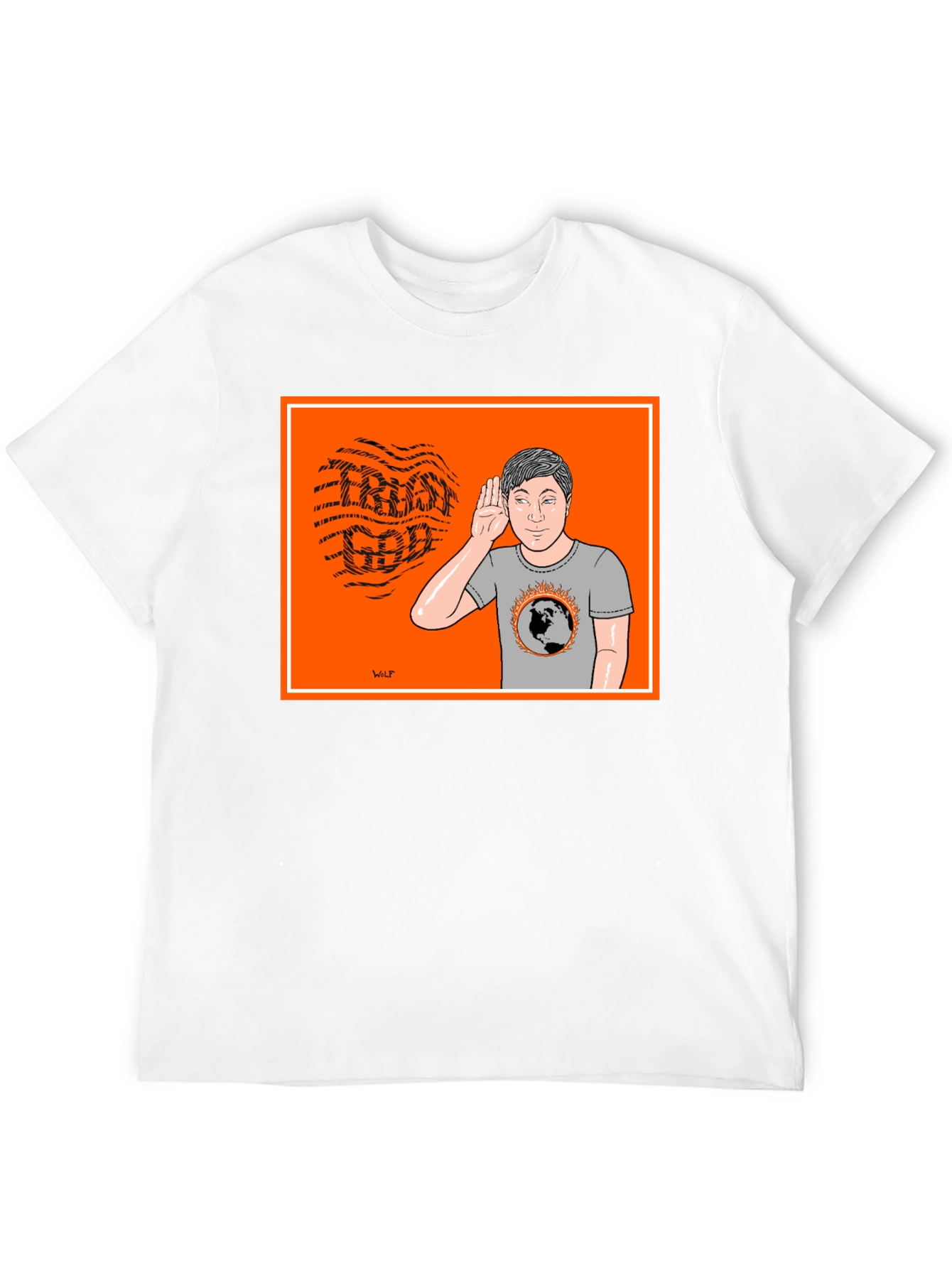 Cartoon Graphic T-Shirt - Global Warming Awareness Tee