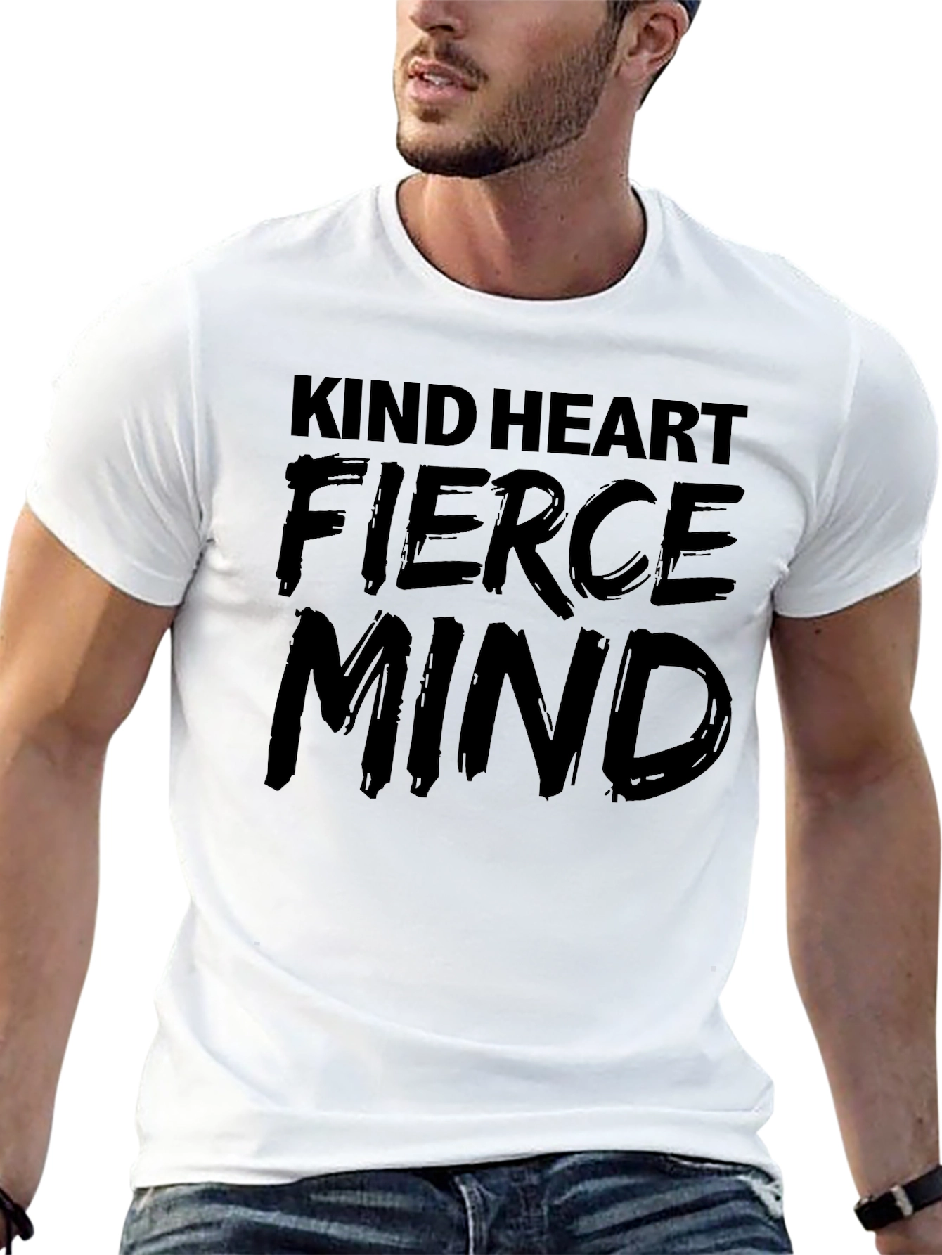 Kind Heart Fierce Mind Graphic Tee - Black