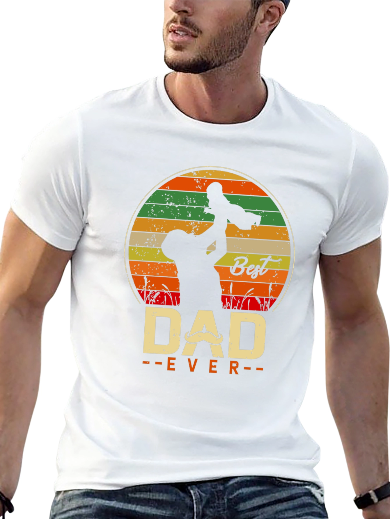 Best Dad Ever Graphic Tee - Fathers Day Gift