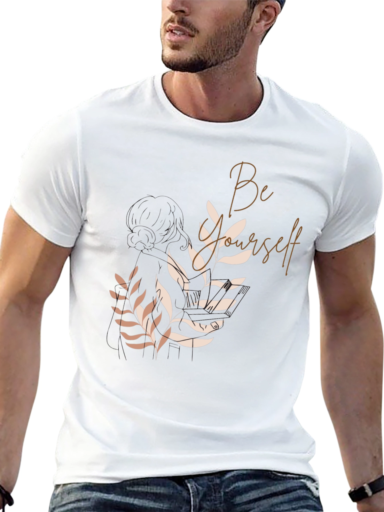 Be Yourself Graphic Tee - Stylish Black T-Shirt