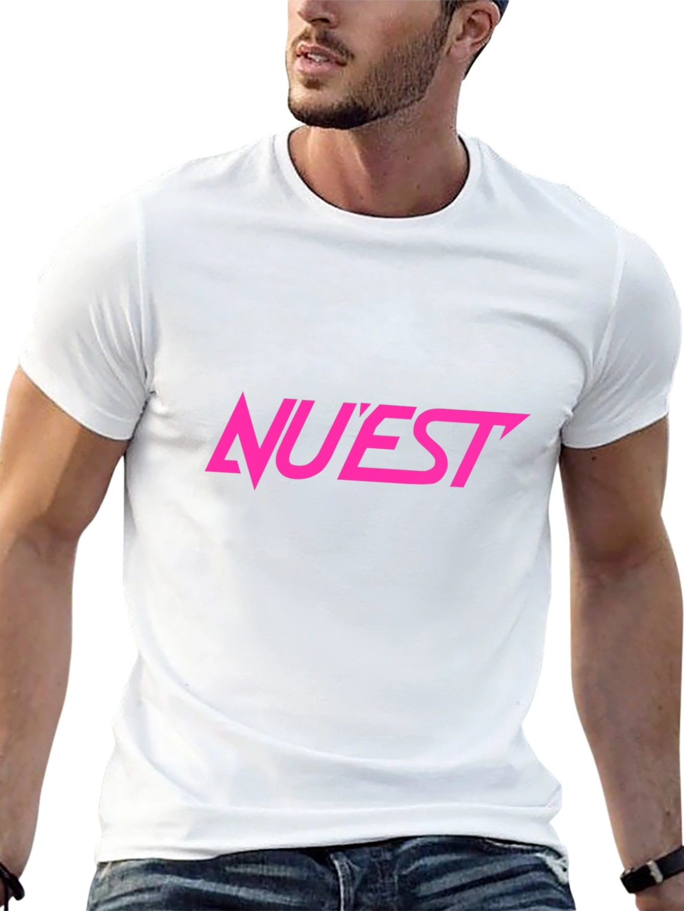 NUEST Logo Graphic Tee - Black