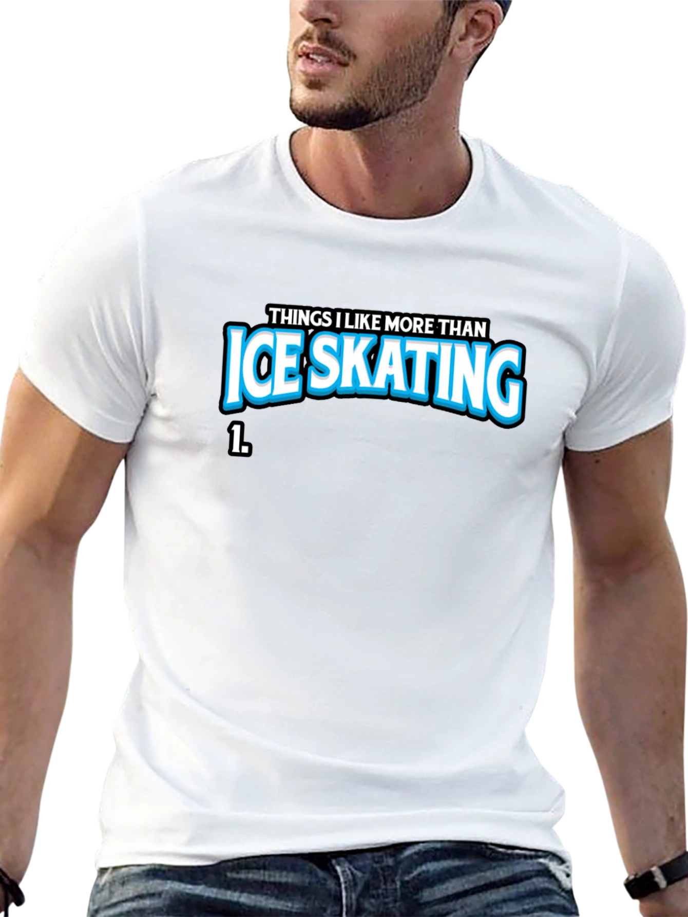 Ice Skating Graphic T-Shirt - Funny Statement Tee