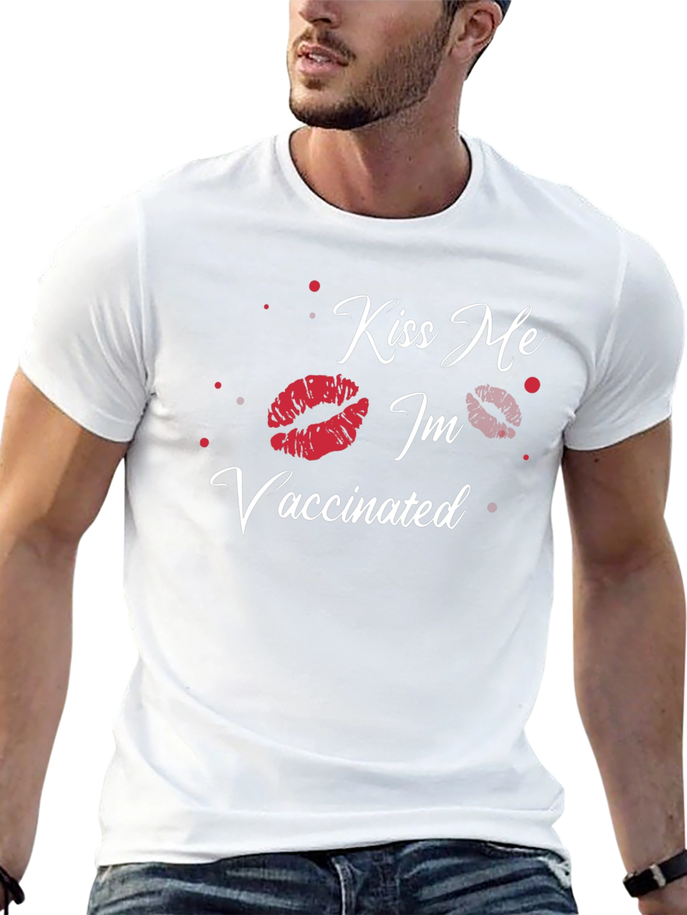 Kiss Me Im Vaccinated Graphic Tee