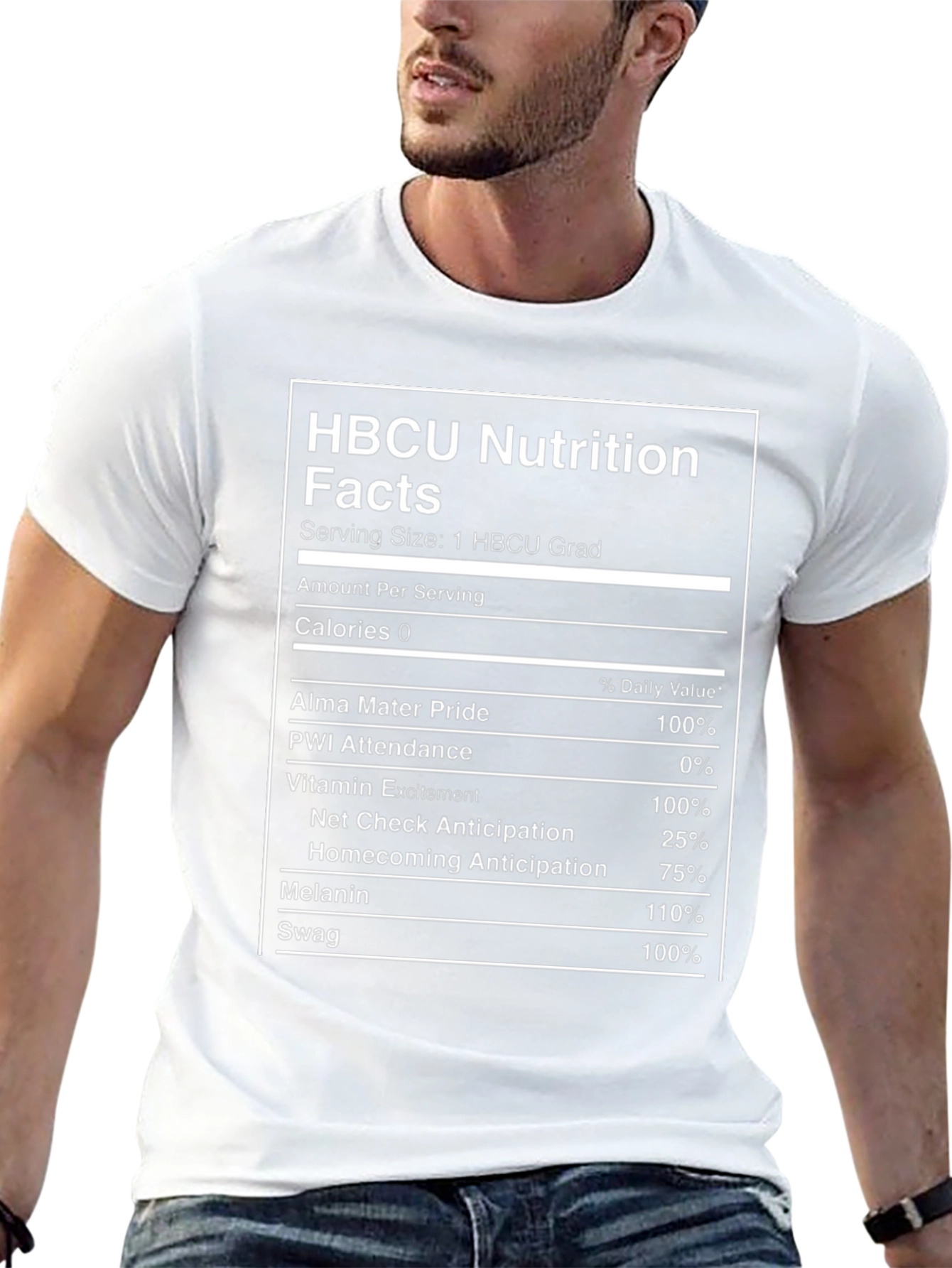 HBCU Nutrition Facts T-Shirt