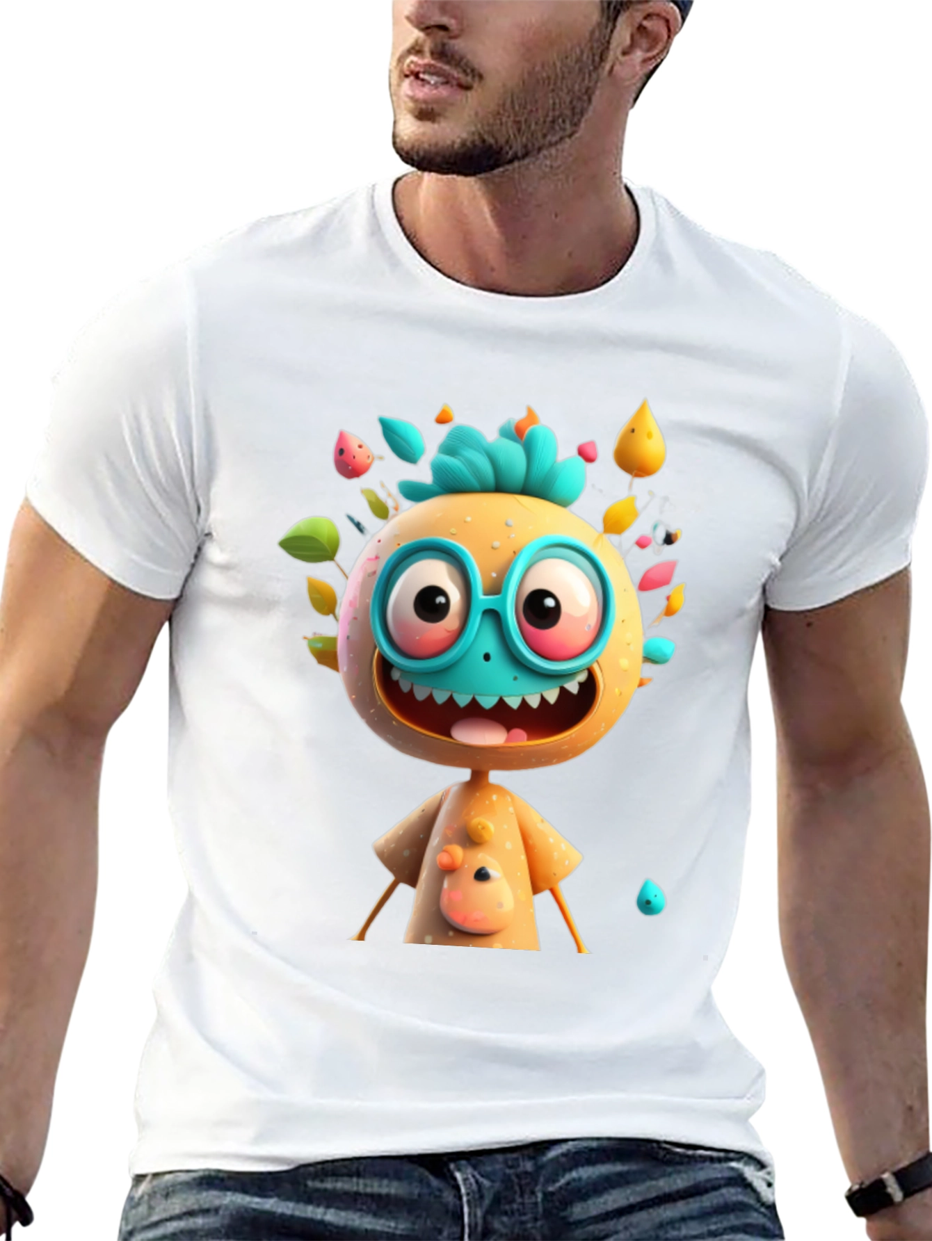 Cartoon Character Graphic T-Shirt