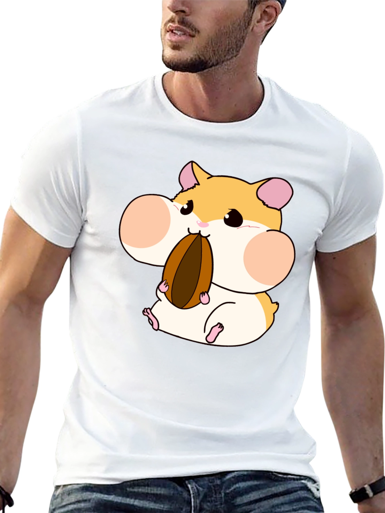 Hamster Lover T-Shirt - Cartoon Hamster Graphic Tee