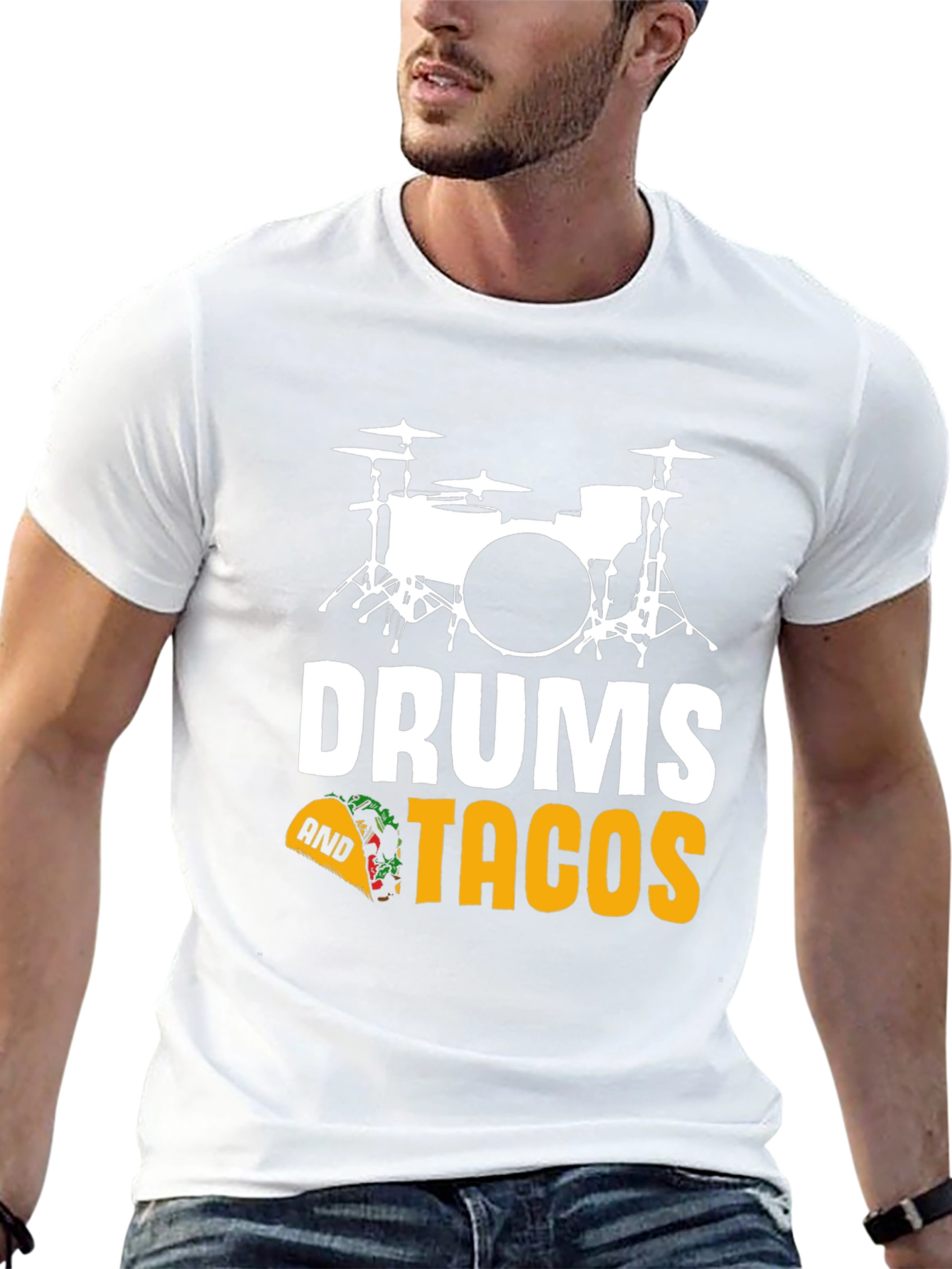 Drums and Tacos Graphic T-Shirt