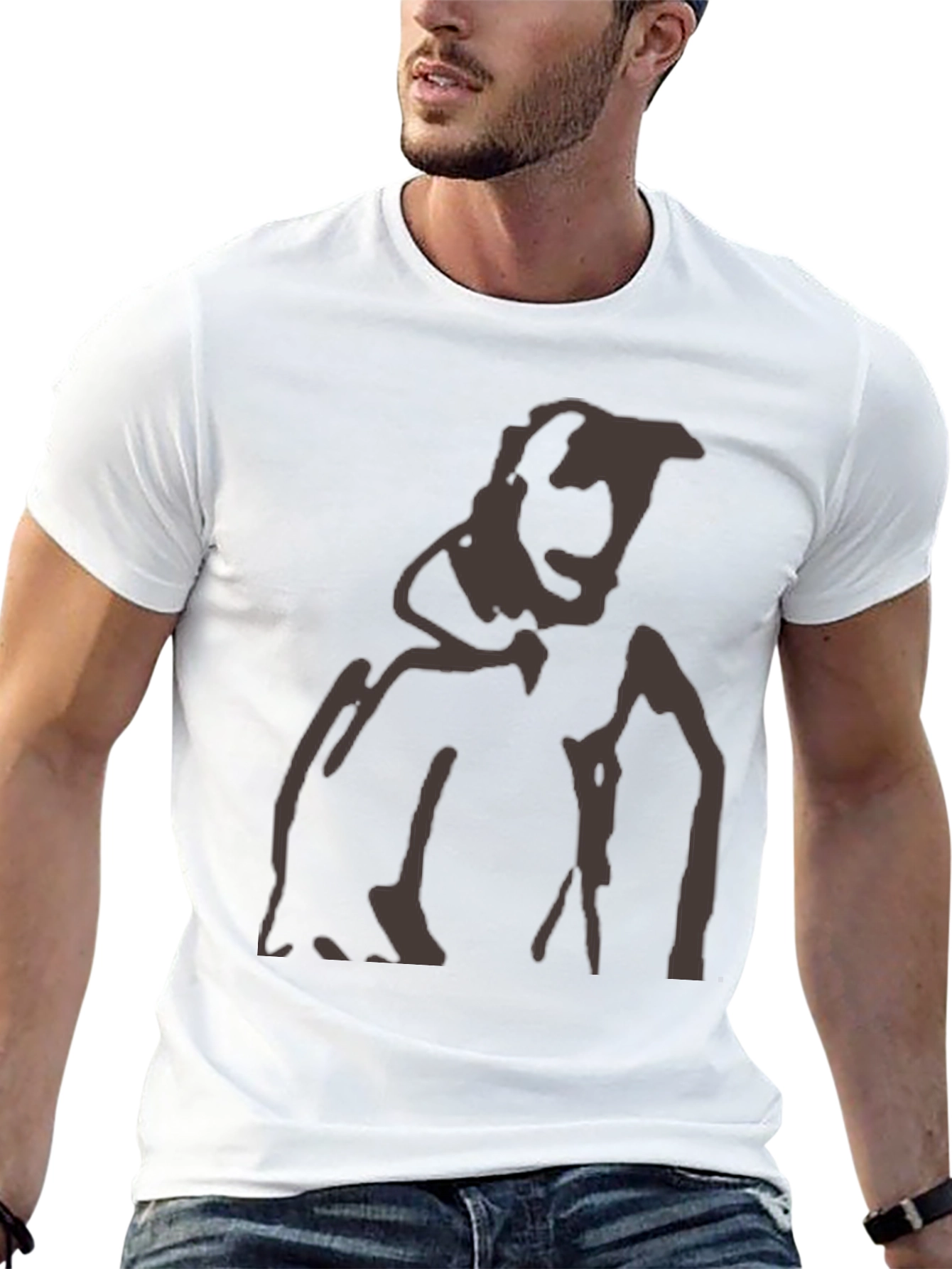 Abstract Silhouette Graphic Tee