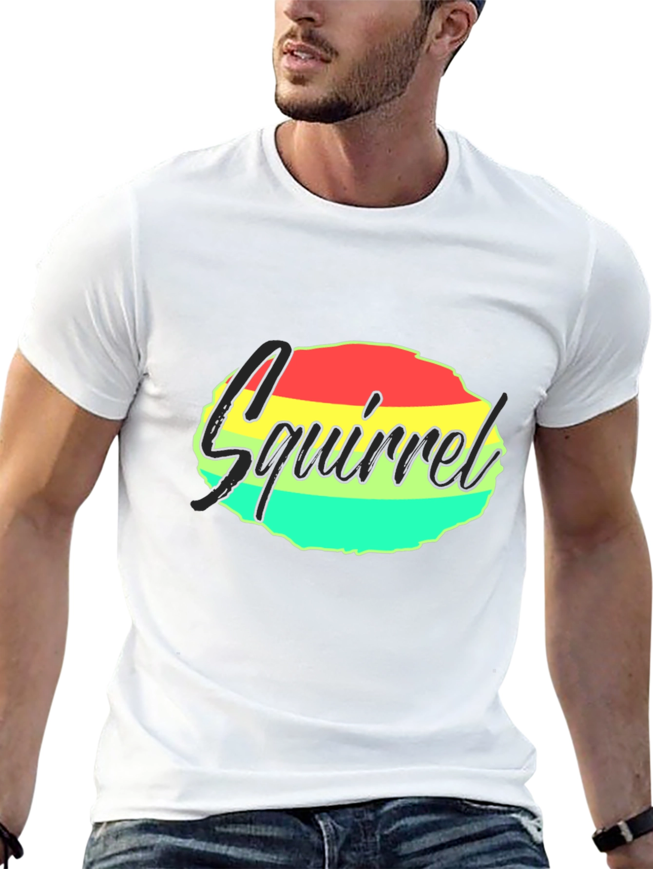 Squirrel T-Shirt - Funky Rasta Design