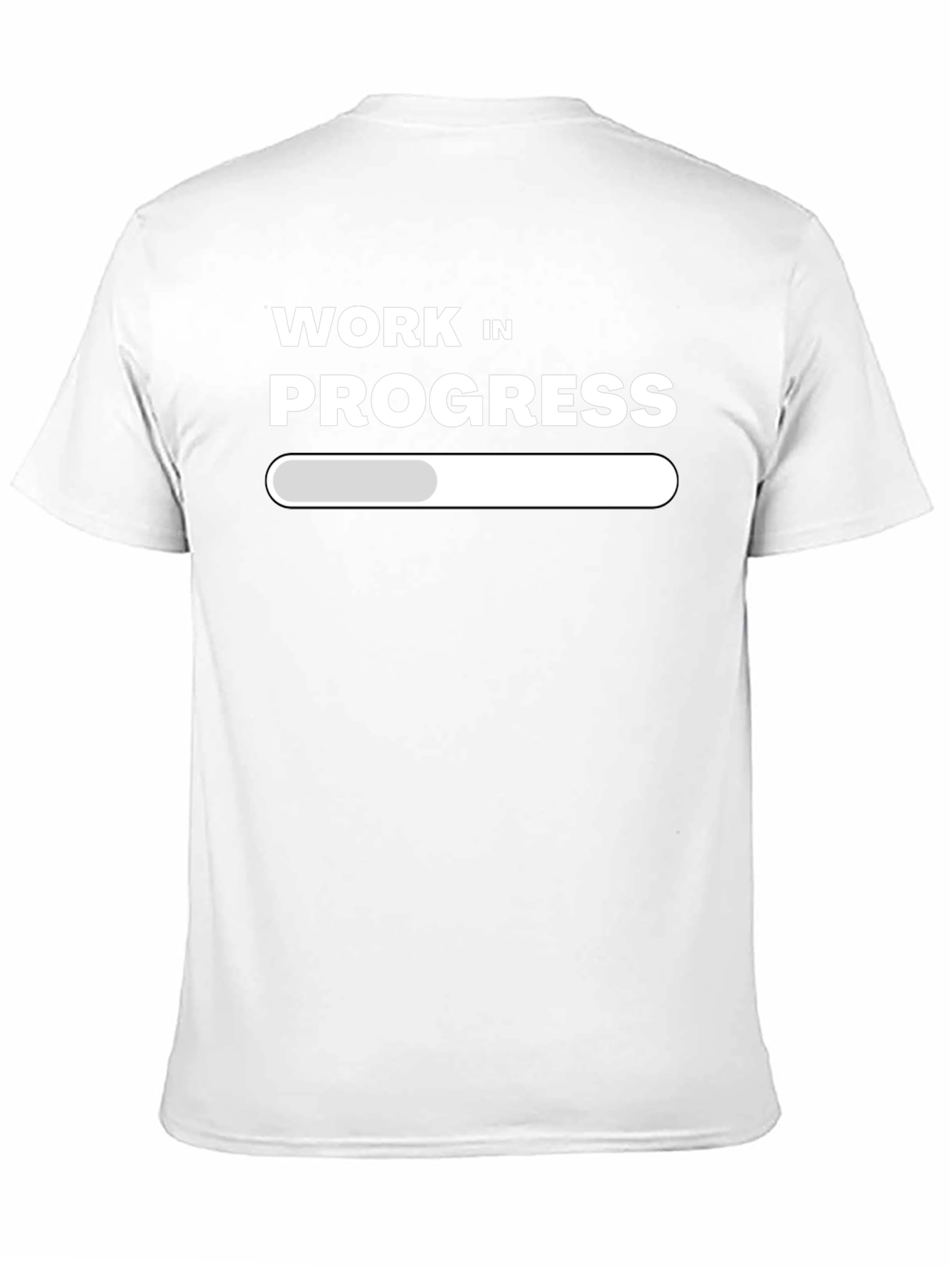 Work In Progress T-Shirt - Black Graphic Tee