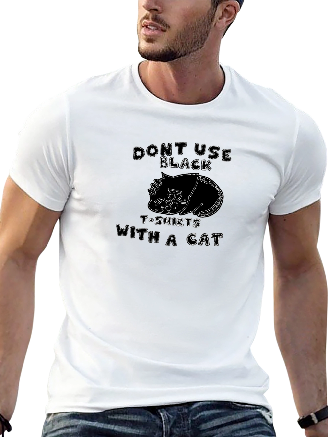 Funny Dont Use Black Cat T-Shirt