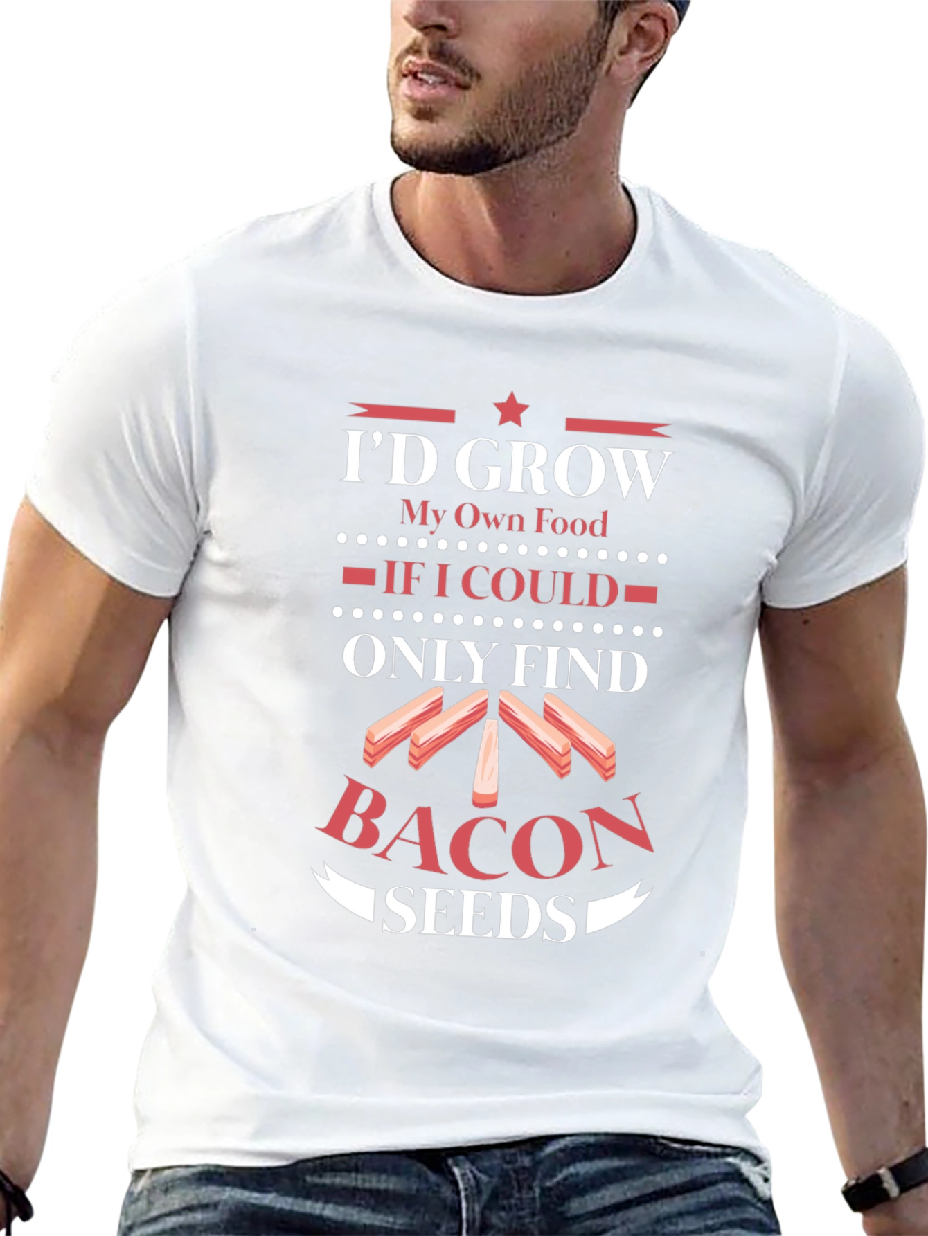 Funny Bacon Seeds Graphic Tee