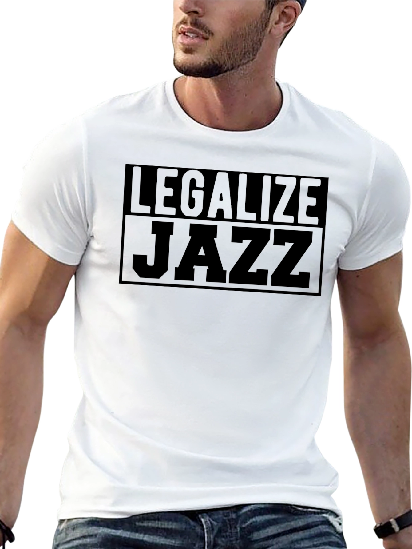 Legalize Jazz Black T-Shirt - Music Lover Tee