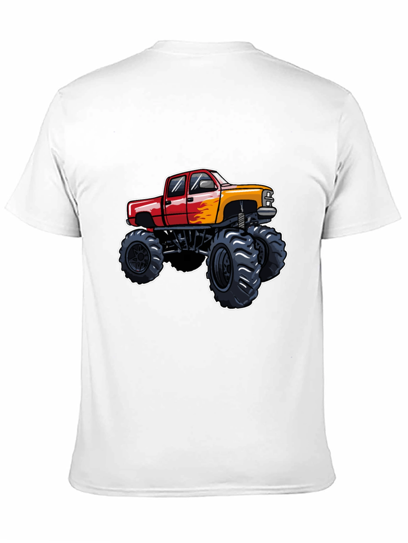 Monster Truck Graphic Tee - Black Cotton T-Shirt