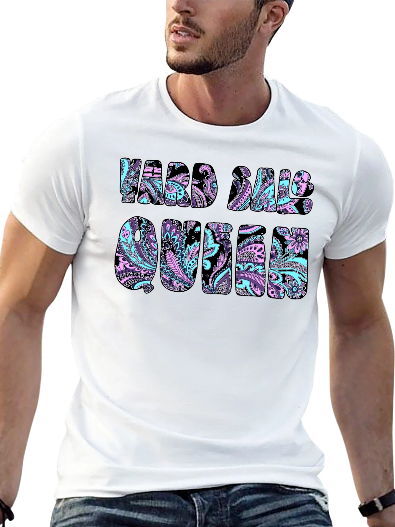 Hard Sale Queen Paisley Graphic T-Shirt
