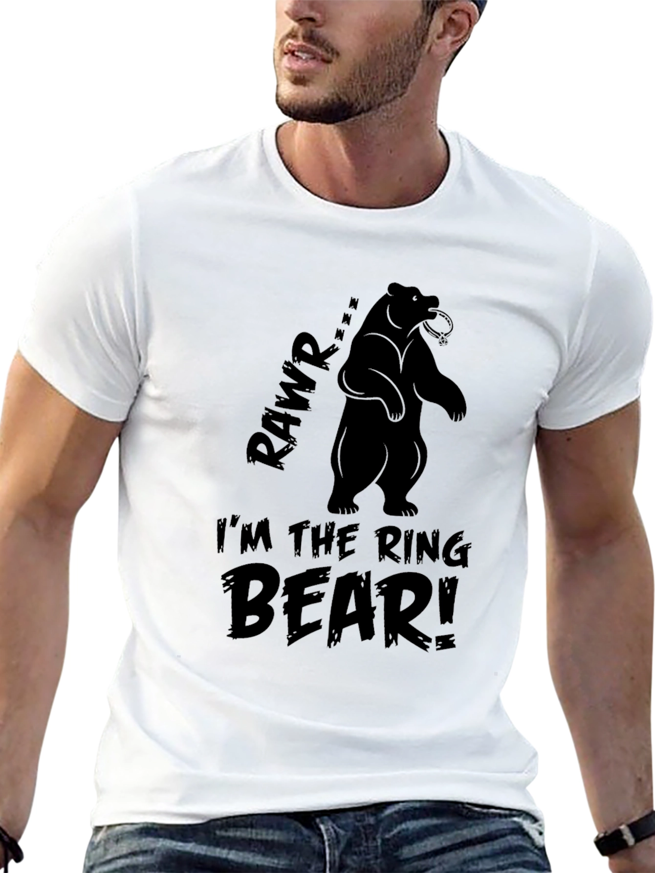 Im The Ring Bear T-Shirt Funny Graphic Tee