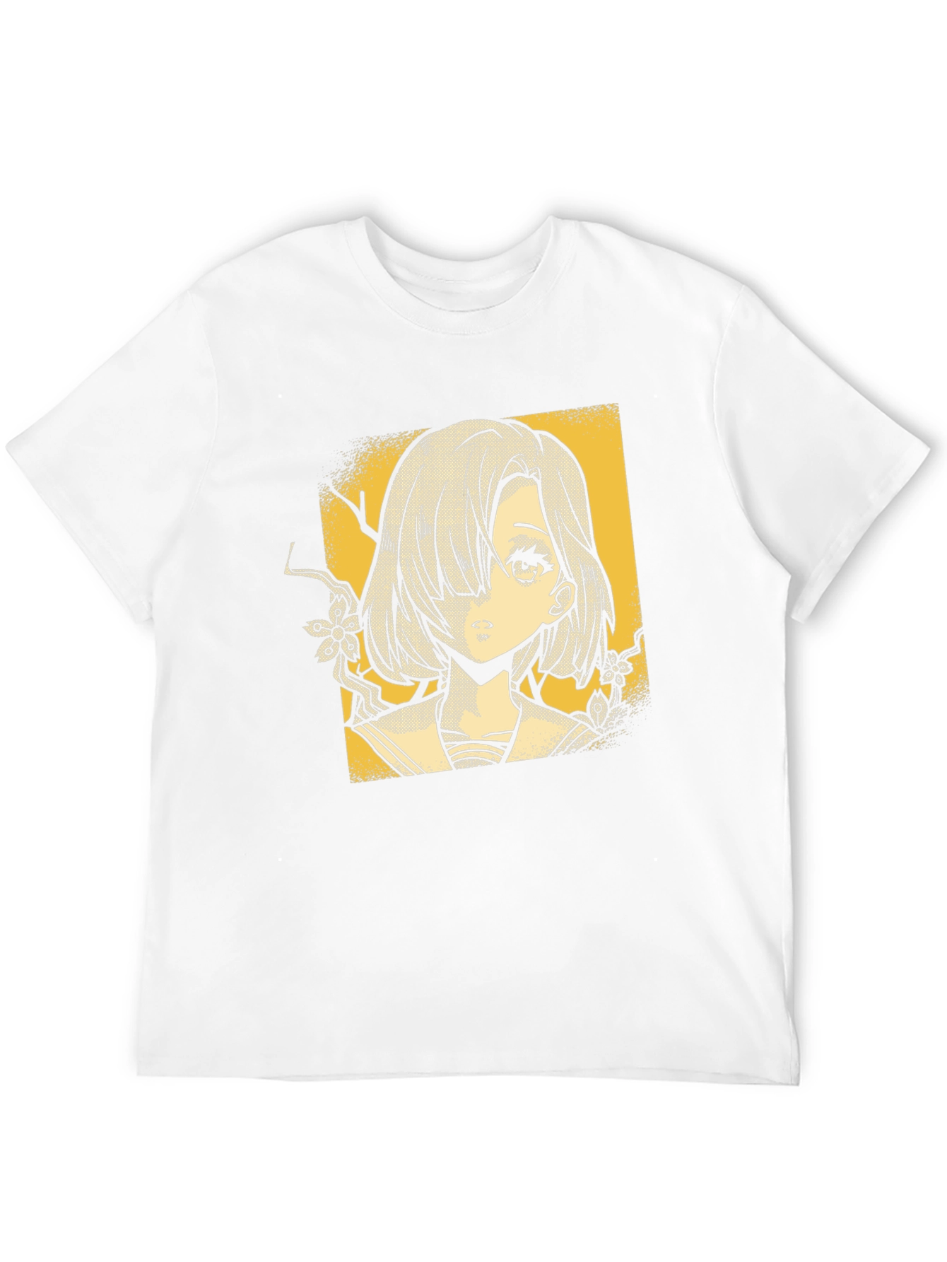 Anime Girl Graphic T-Shirt - Stylish Black Tee