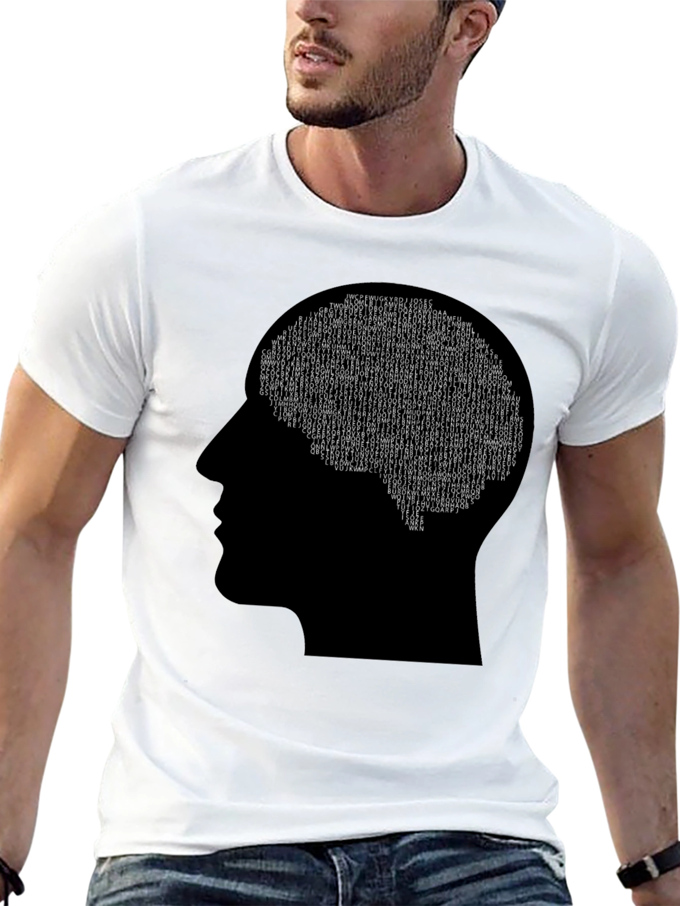 Mind Bytes T-Shirt - Black Brain Design