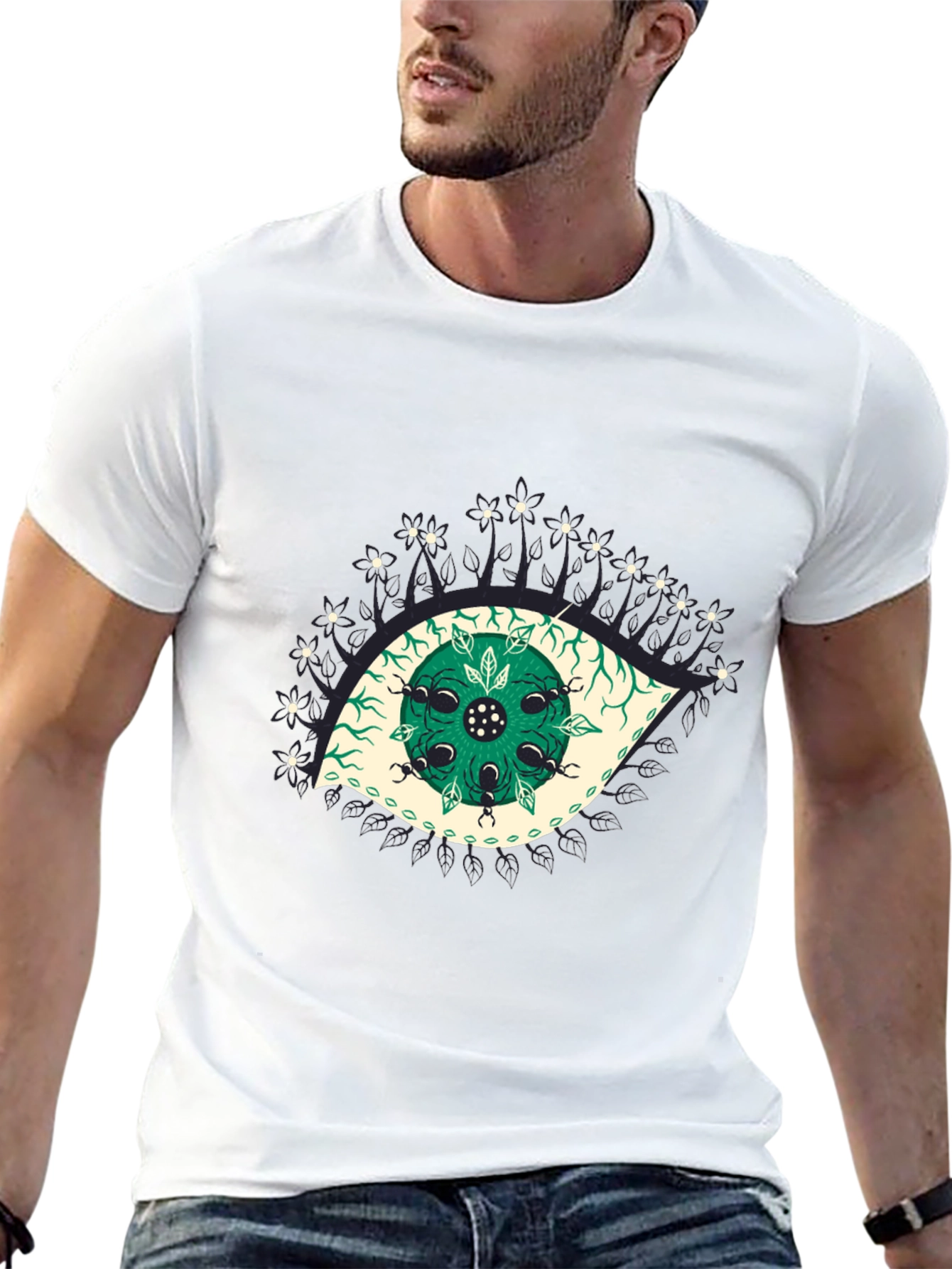 Eye Graphic Black T-Shirt