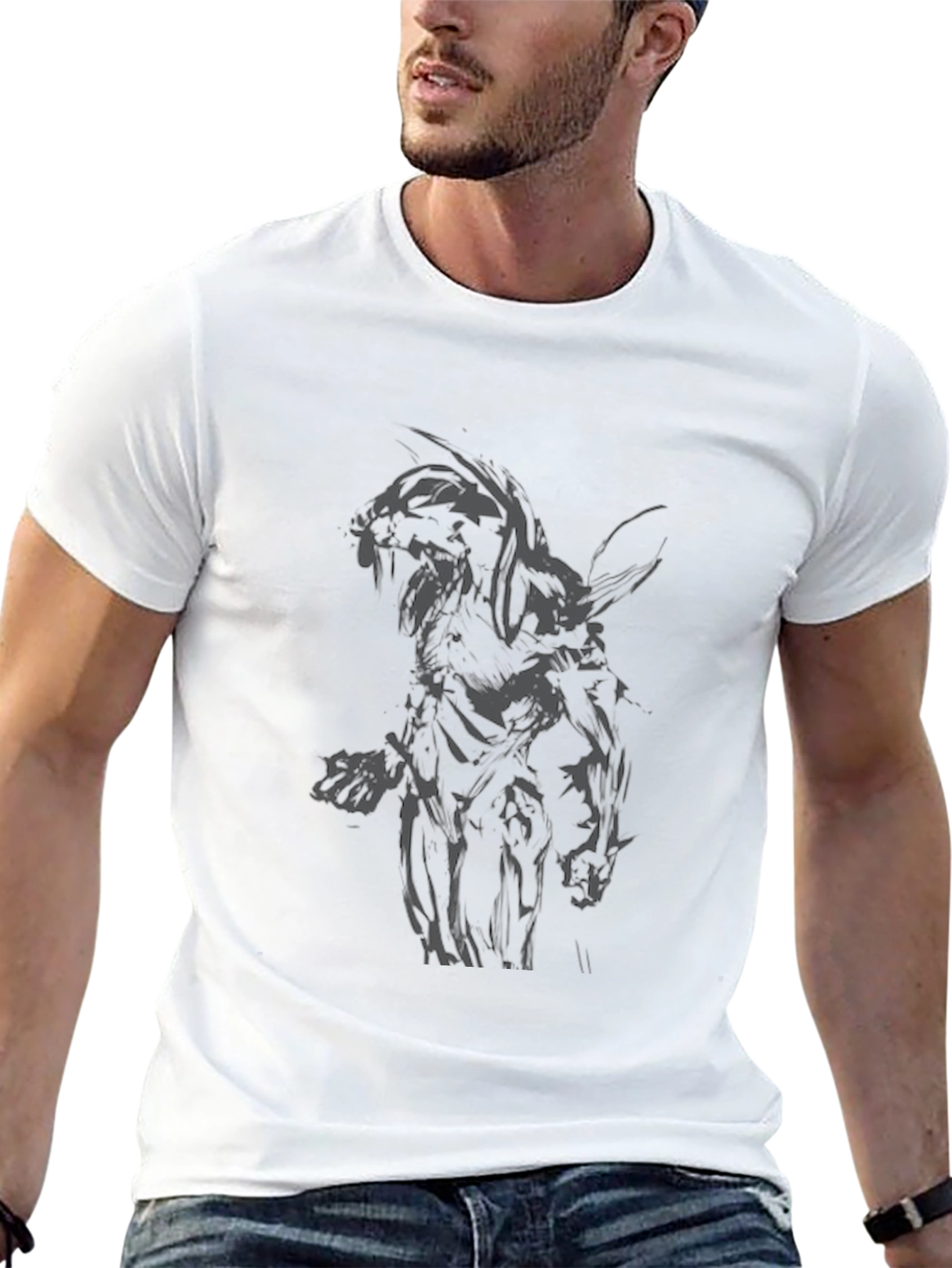 Mens Black Graphic T-Shirt